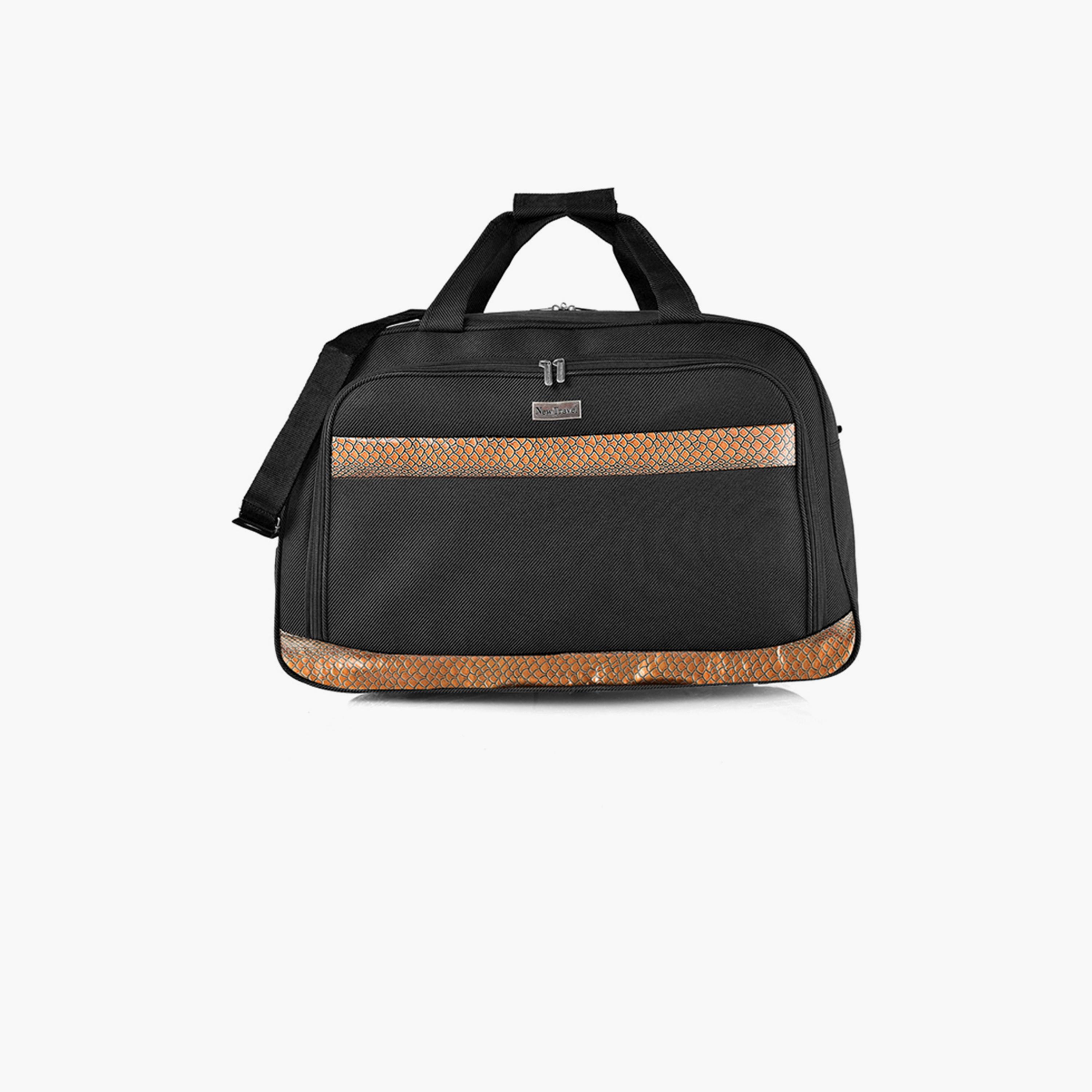 New Travel 22 Inch Polyester Textured Duffle Bags with Zipper closure and Detachable Strap | DQ21-11-22-travel-luggagesandbags-dufflebags-image-1
