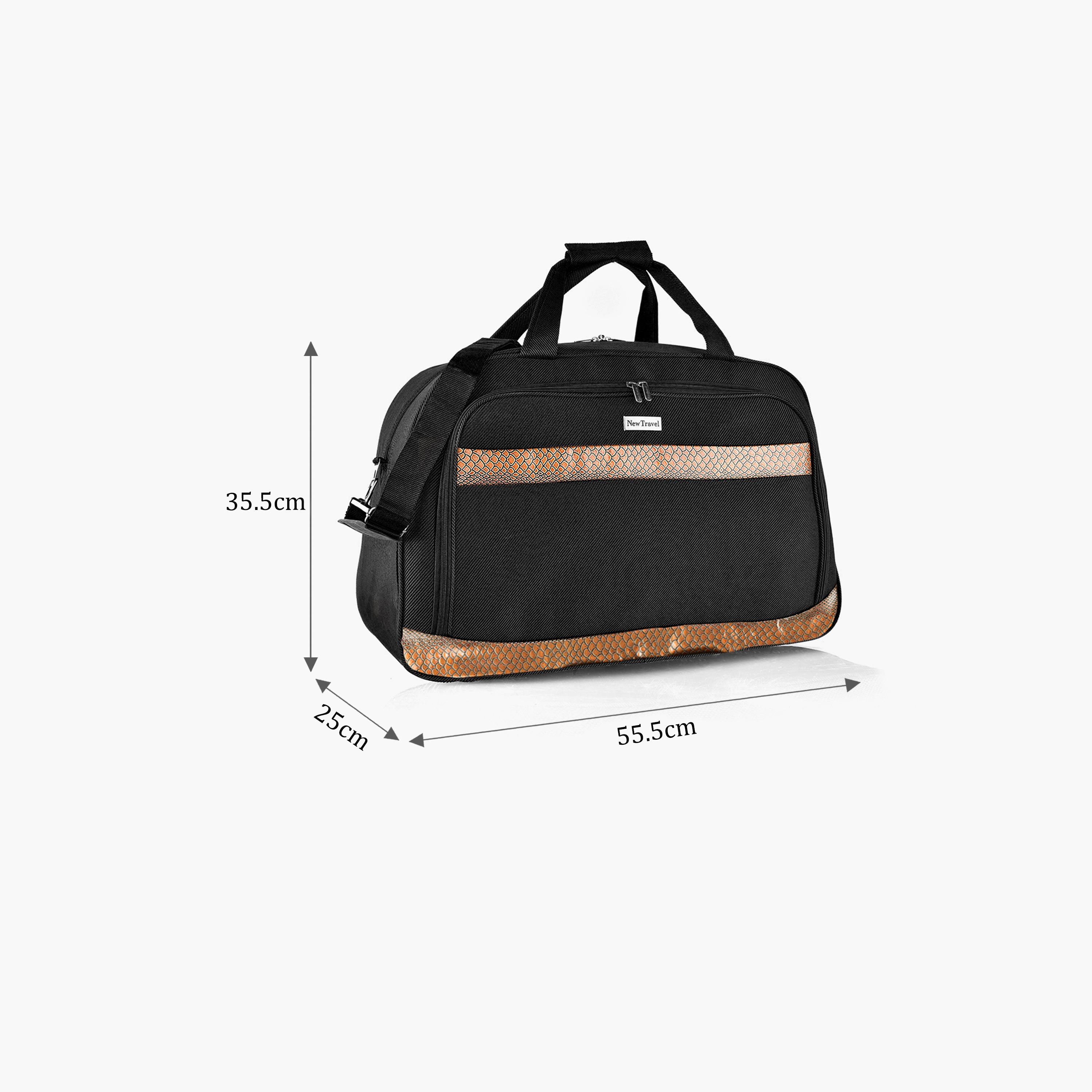 New Travel 22 Inch Polyester Textured Duffle Bags with Zipper closure and Detachable Strap | DQ21-11-22-travel-luggagesandbags-dufflebags-image-2