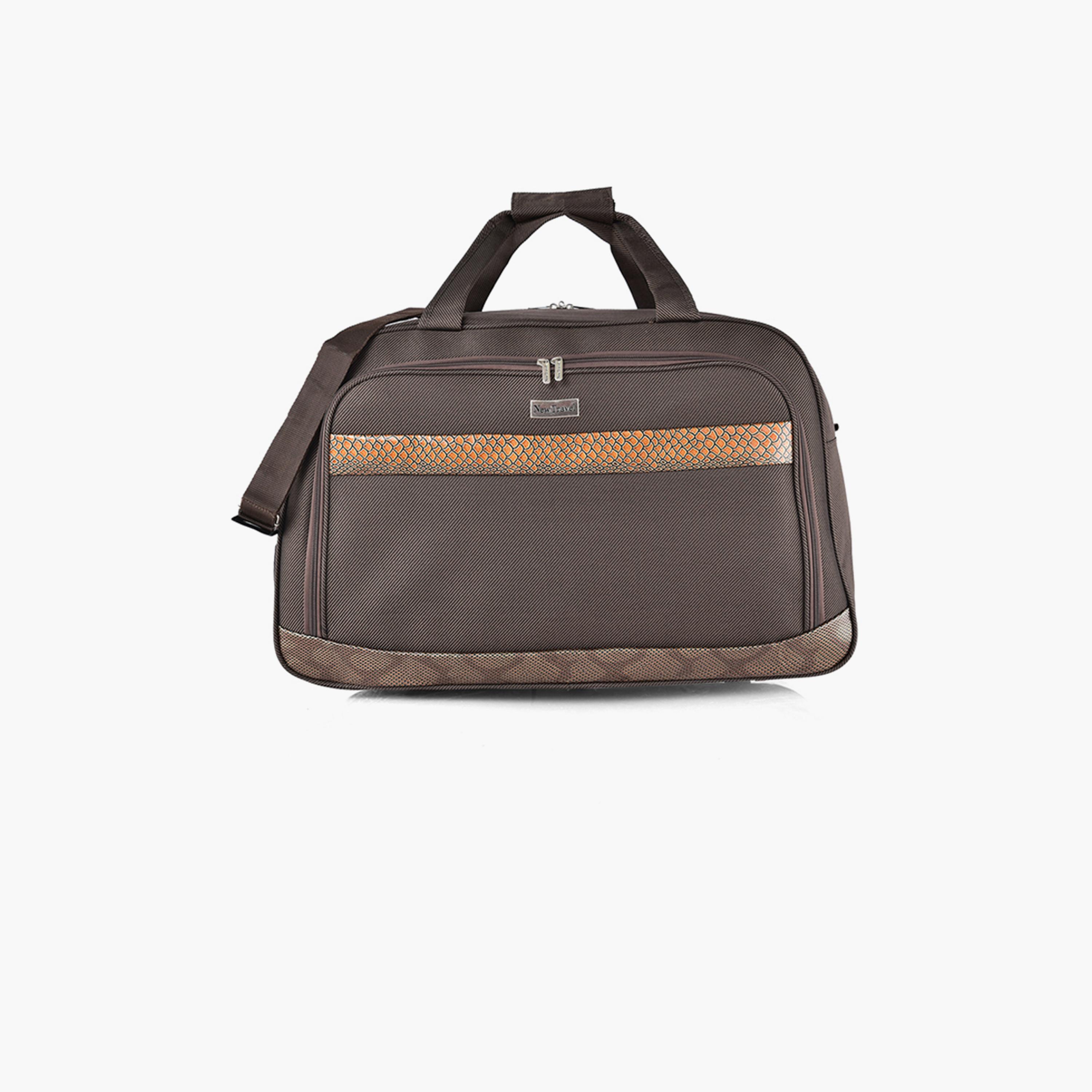 New Travel 22 Inch Polyester Textured Duffle Bags with Zipper closure and Detachable Strap | DQ21-11-22-travel-luggagesandbags-dufflebags-image-1