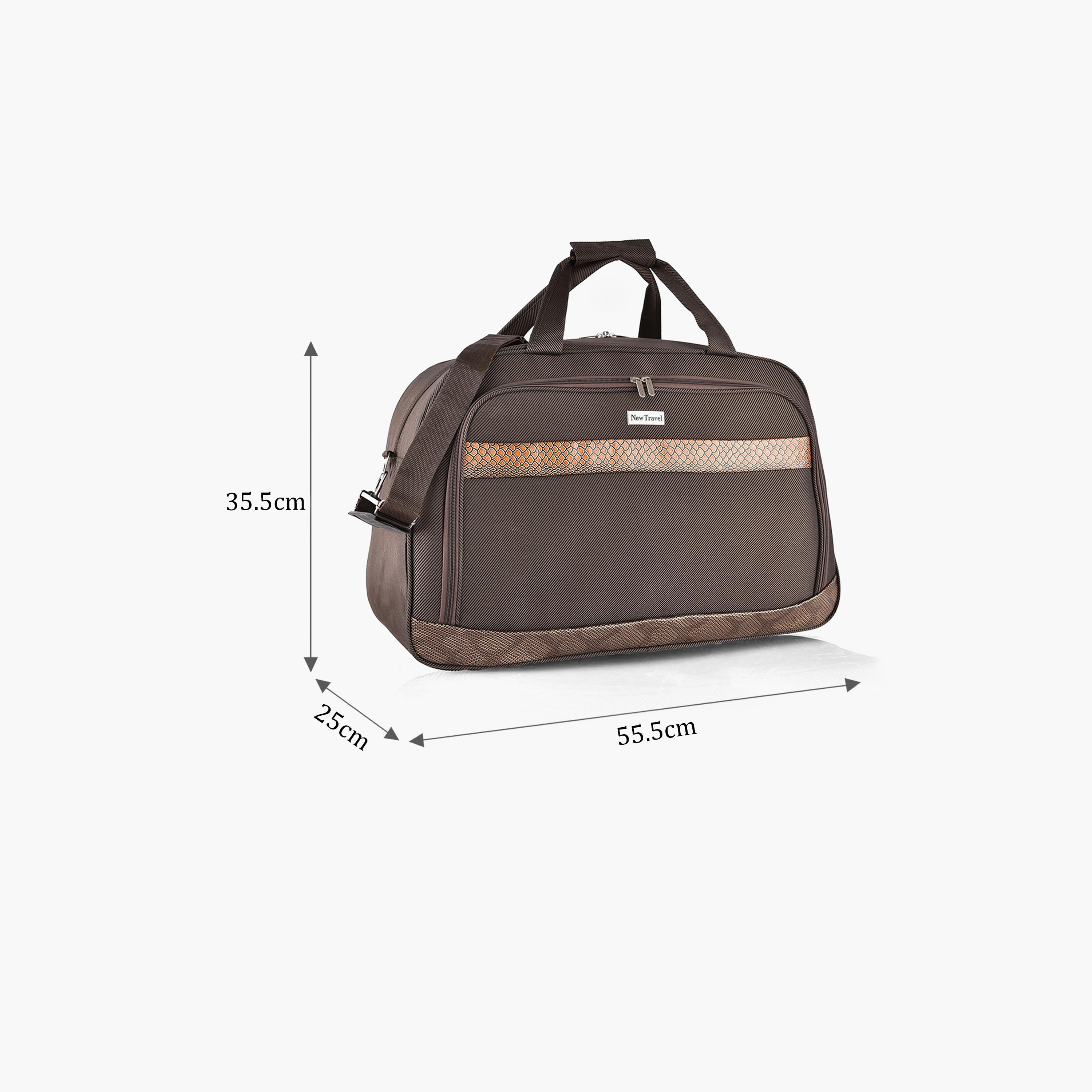 New Travel 22 Inch Polyester Textured Duffle Bags with Zipper closure and Detachable Strap | DQ21-11-22-travel-luggagesandbags-dufflebags-image-2