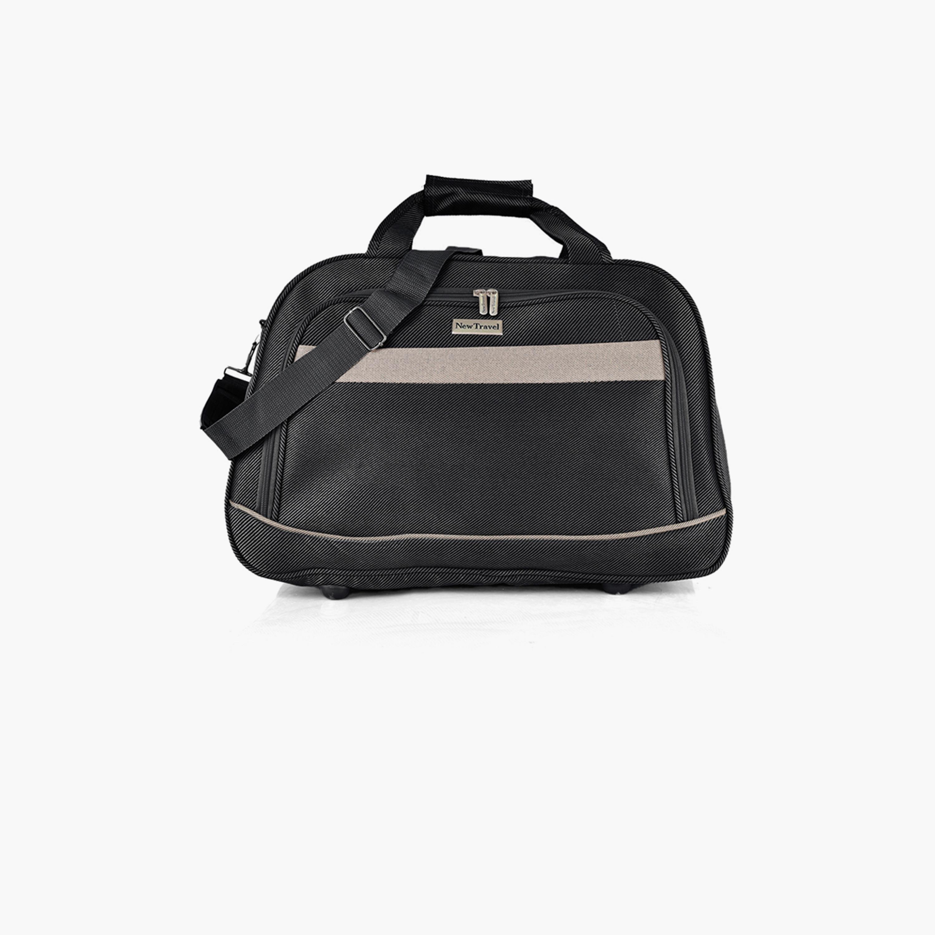 New Travel 22 Inch Polyester Textured Duffle Bags with Zipper closure and Detachable Strap | DQ21-12-22-travel-luggagesandbags-dufflebags-image-1