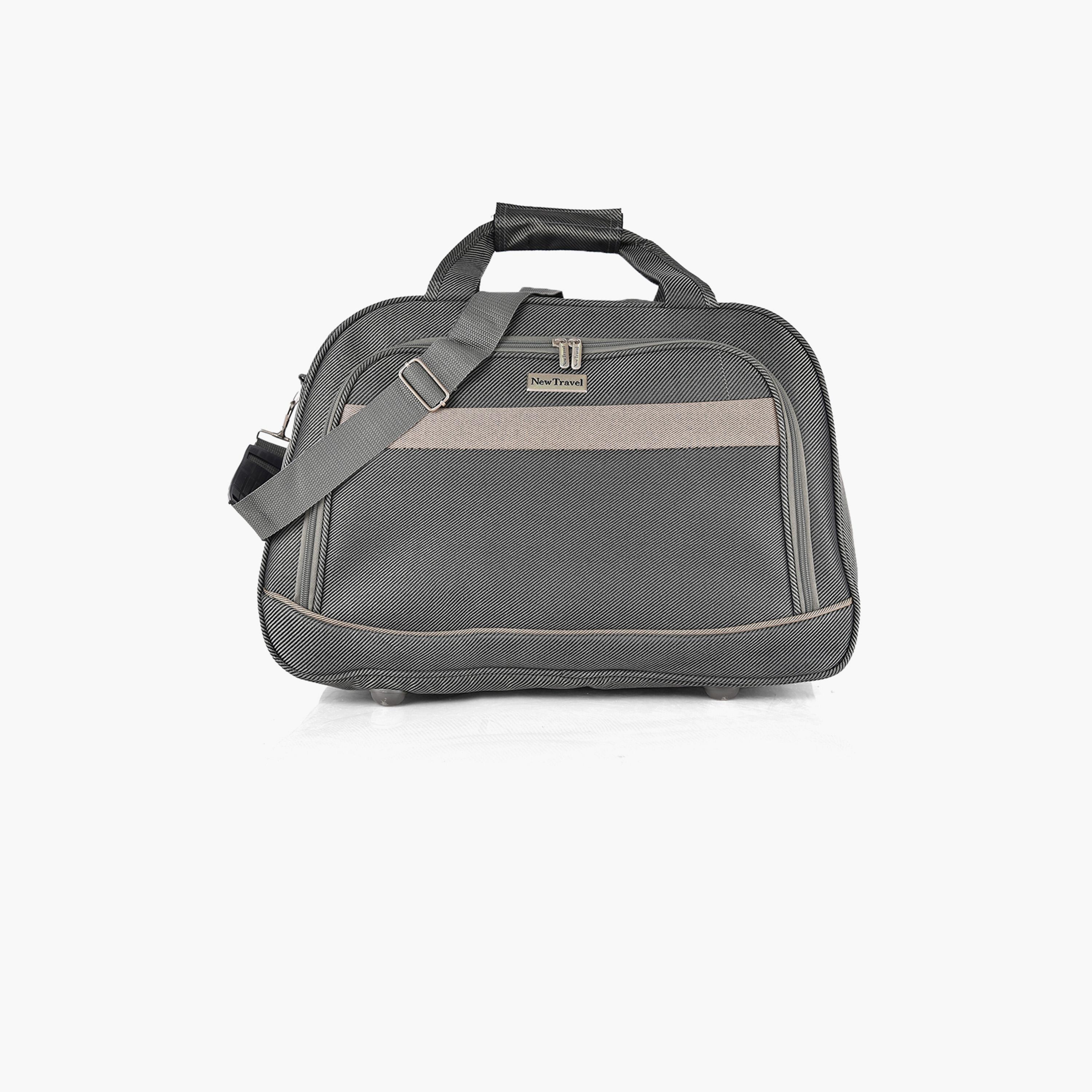 New Travel 26 Inch Polyester Textured Duffle Bags with Zipper closure and Detachable Strap | DQ21-12-26-travel-luggagesandbags-dufflebags-image-1