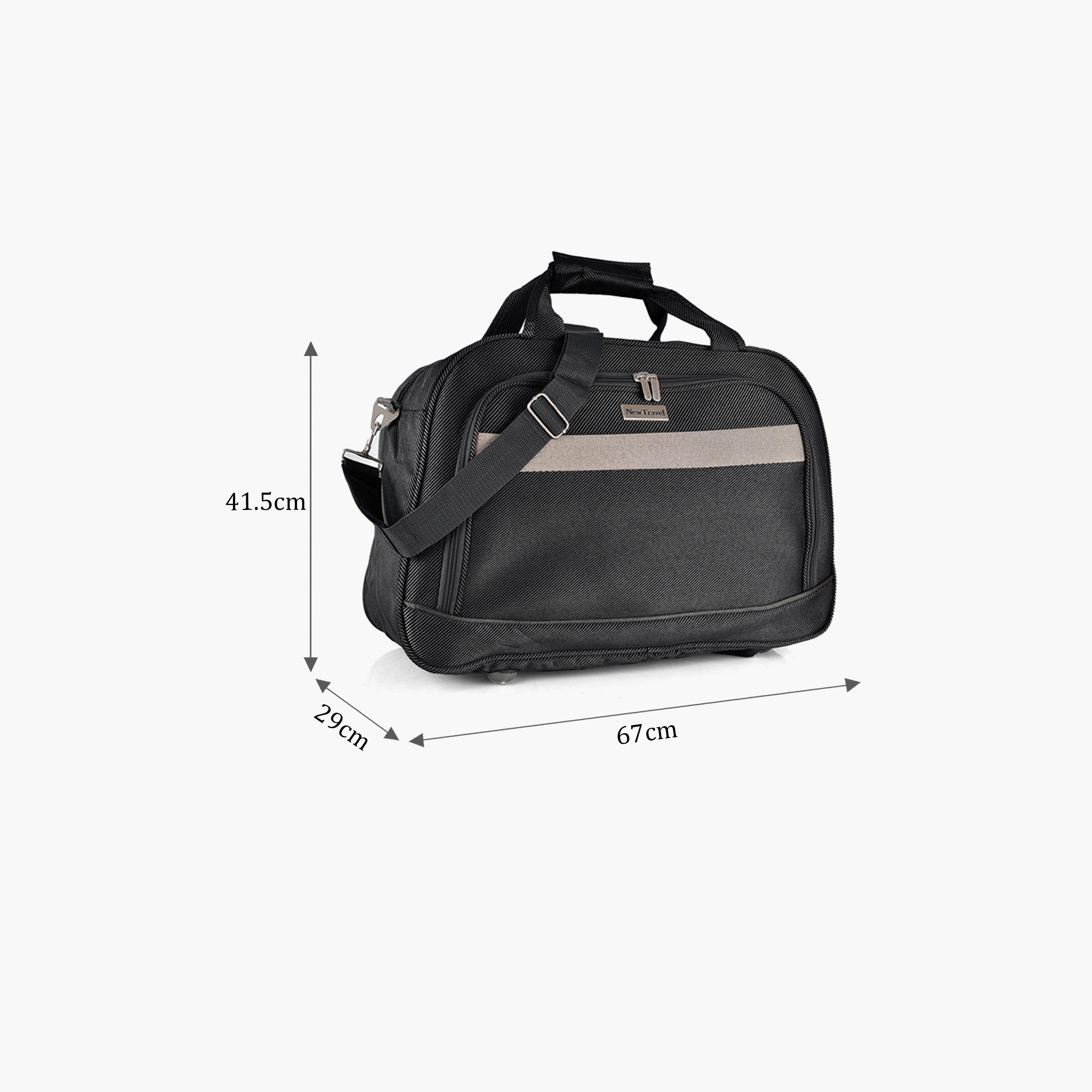 New Travel 26 Inch Polyester Textured Duffle Bags with Zipper closure and Detachable Strap | DQ21-12-26-travel-luggagesandbags-dufflebags-image-2