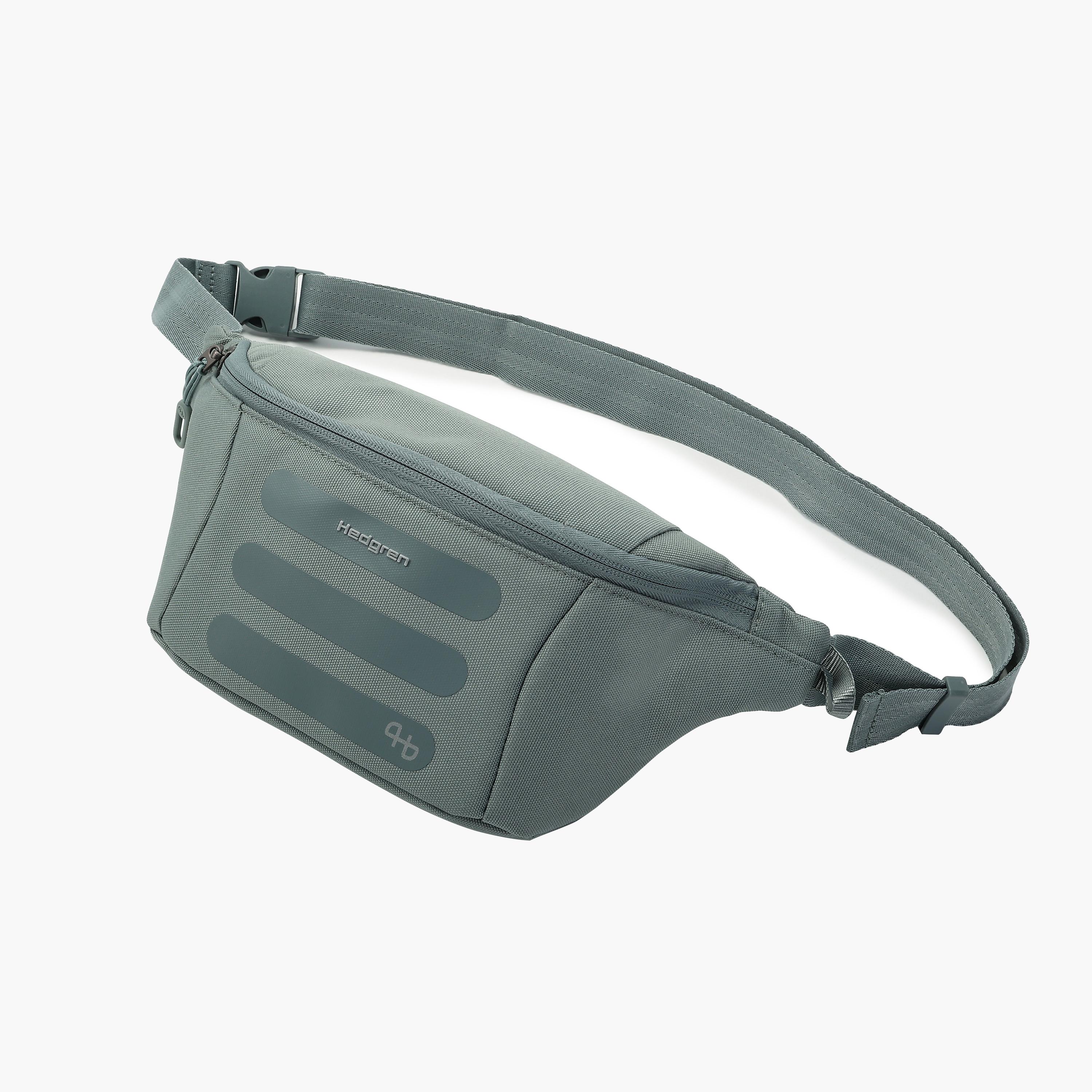 Hedgren Waist Bag RFID 6.7" Polyester Textured with Zipper Closure and Adjustable Strap | HCMBY04-men-bags-image-2