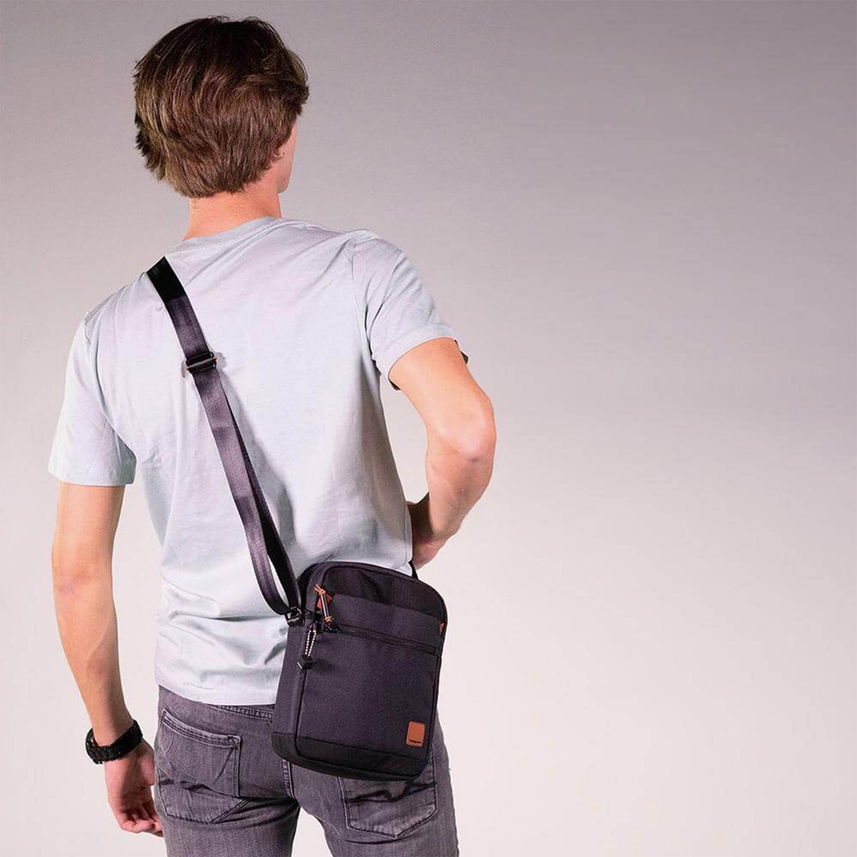 Hedgren 10 Inch Polyester Crossbody Bags with Zipper Closure and Adjustable Strap | HESC02-men-bags-image-5