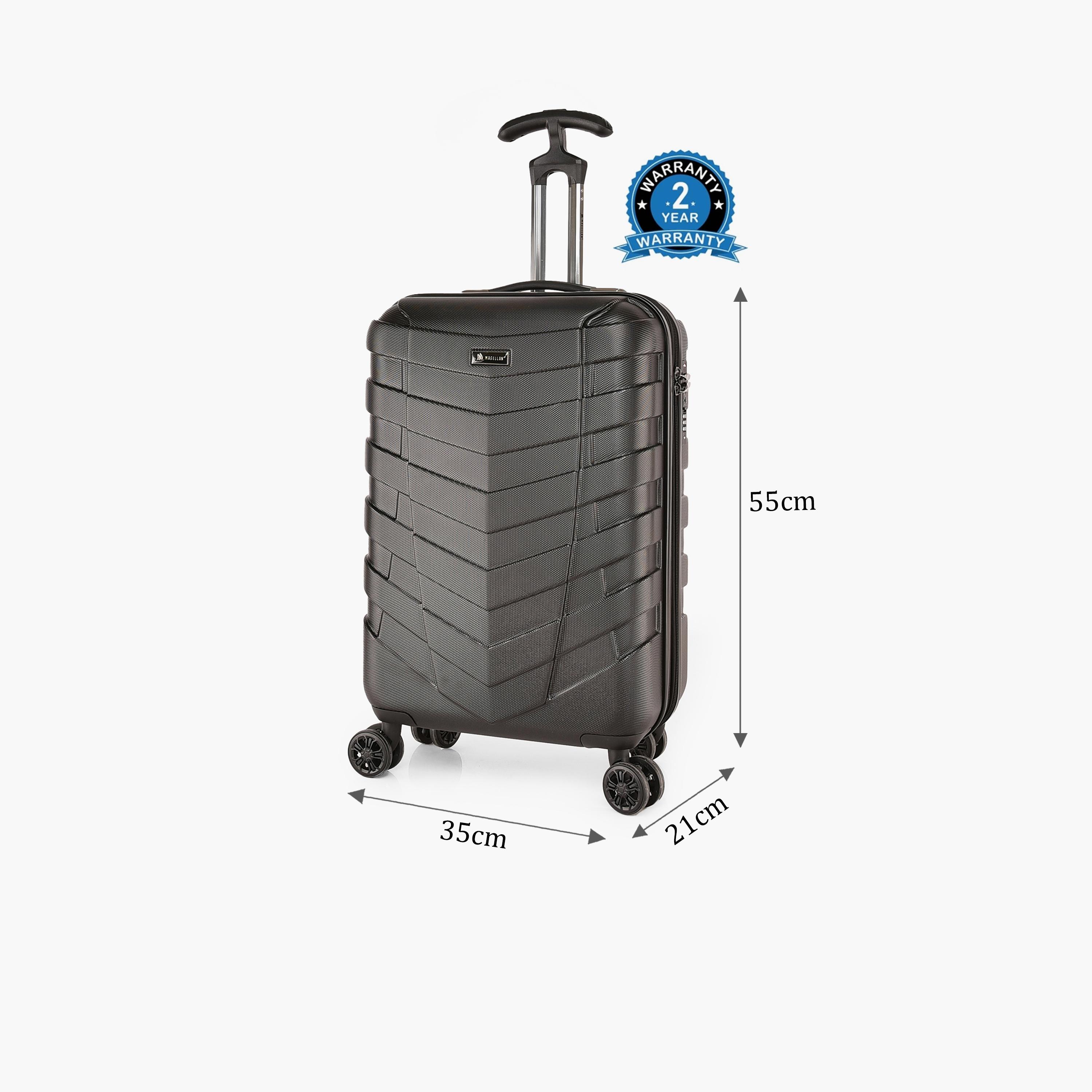 Magellan 55 CM Cabin ABS Hardcase Four-Wheeler Double Trolley Bag | HK091-20 -travel-luggagesandbags-luggage-image-3