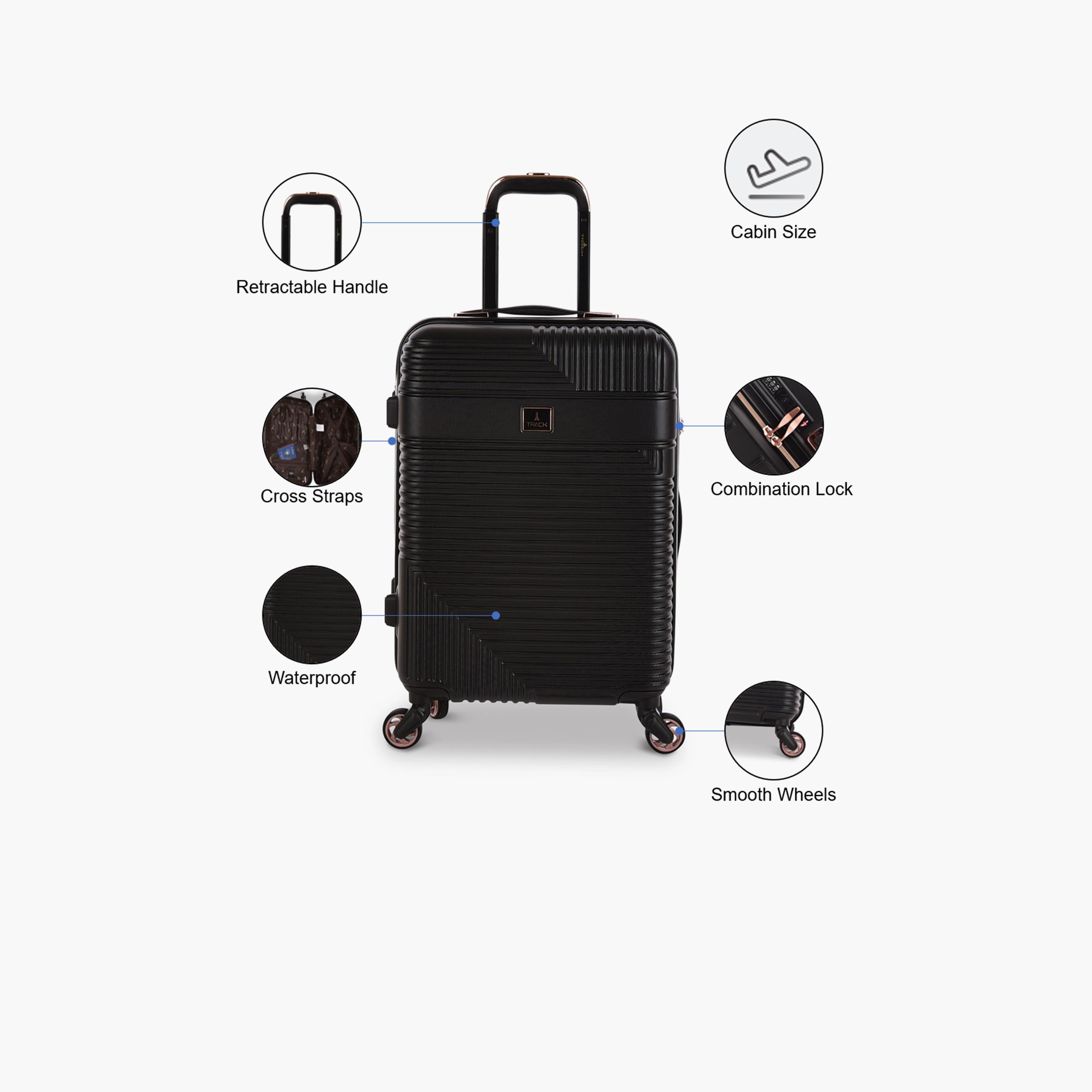 Track 55 CM Cabin ABS Hardcase Four-Wheeler Spinner Trolley Bag with TSA Lock | HK222-20-travel-luggagesandbags-luggage-image-4