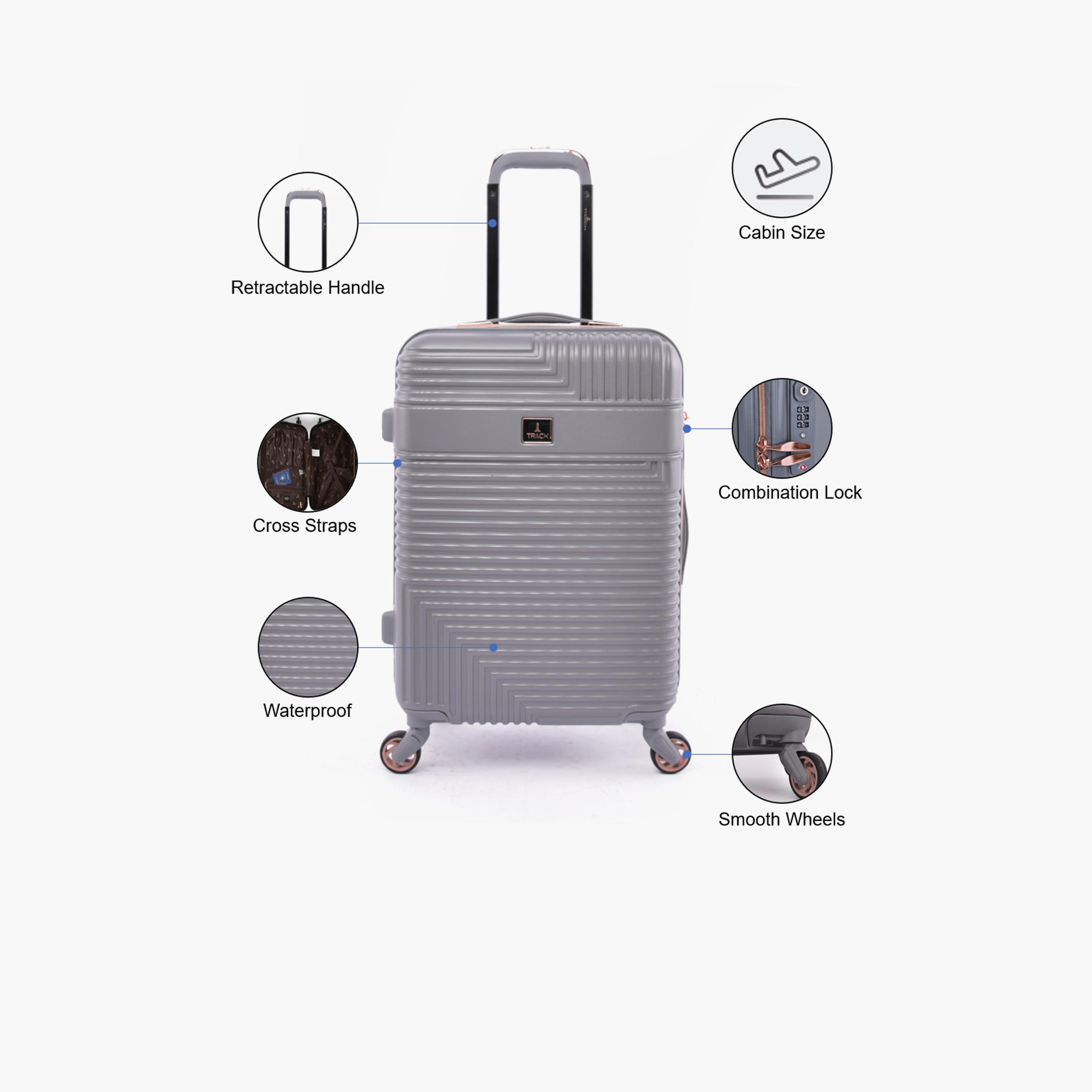 Track 55 CM Cabin ABS Hardcase Four-Wheeler Spinner Trolley Bag with TSA Lock | HK222-20-travel-luggagesandbags-luggage-image-3