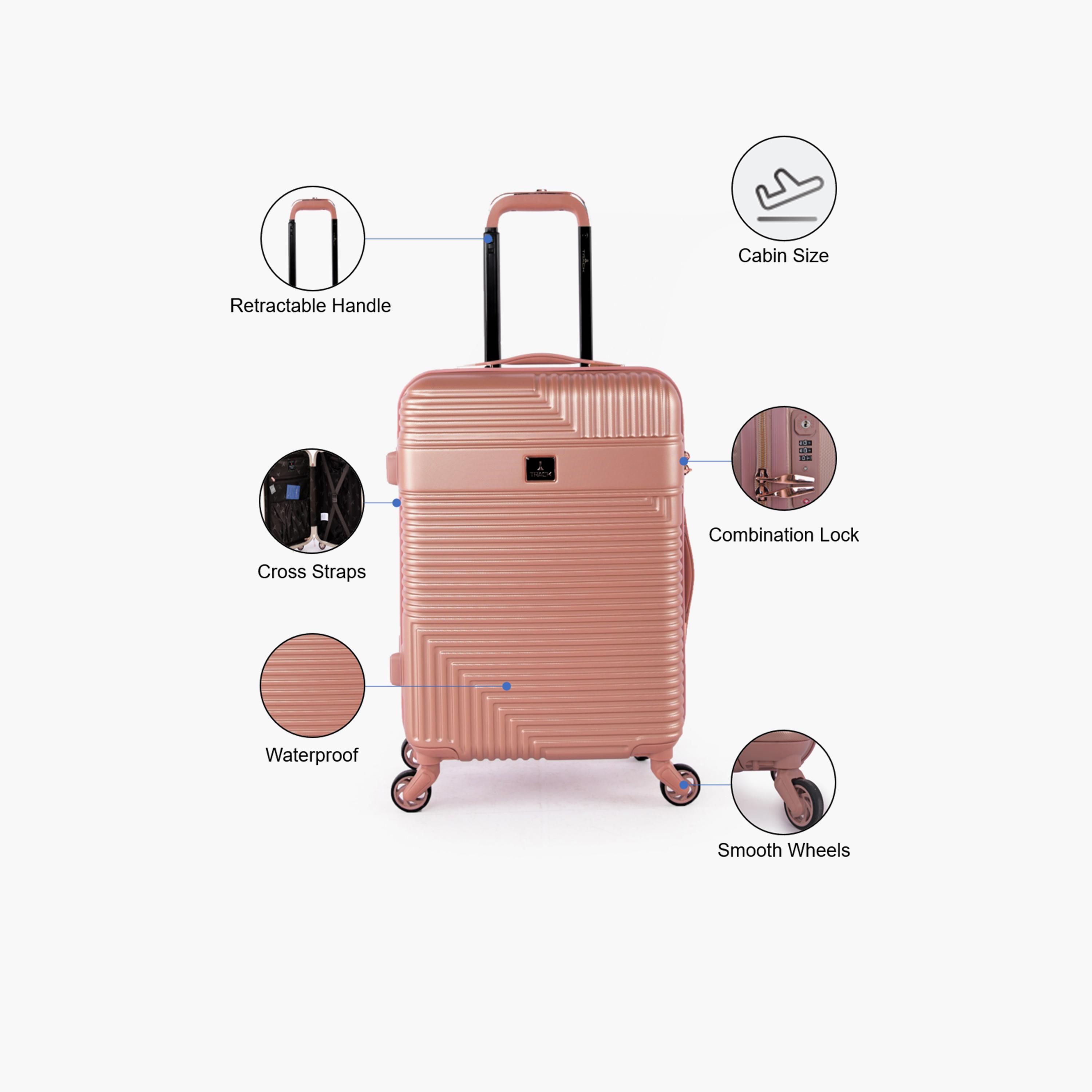 Track 55 CM Cabin ABS Hardcase Four-Wheeler Spinner Trolley Bag with TSA Lock | HK222-20-travel-luggagesandbags-luggage-image-4