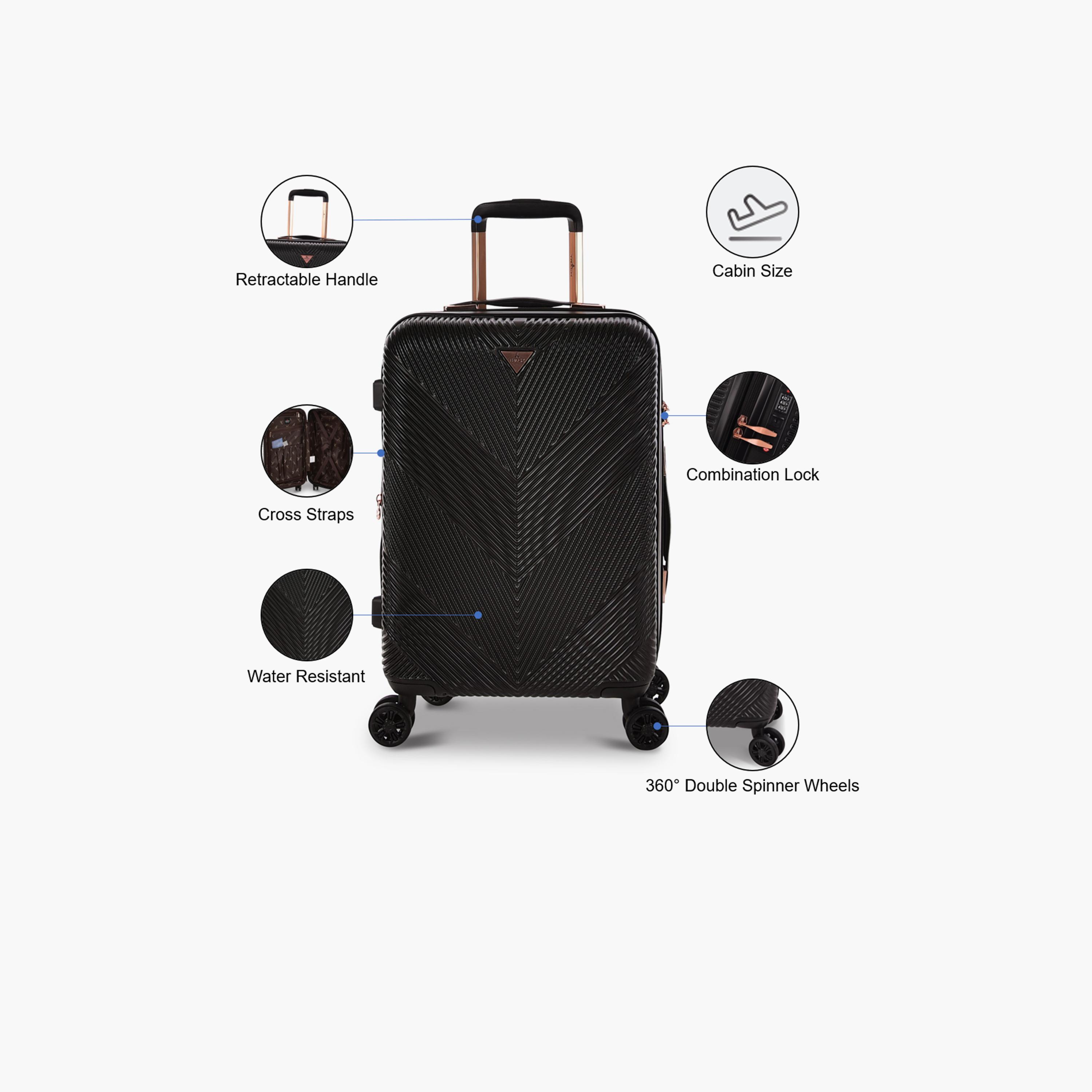 تراك- شنطة بأربع عجلات دوارة حجم مناسب للمقصورة بلاستيك ABS 55 سم مع قفل TSA | HK304-20-travel-luggagesandbags-luggage-image-4