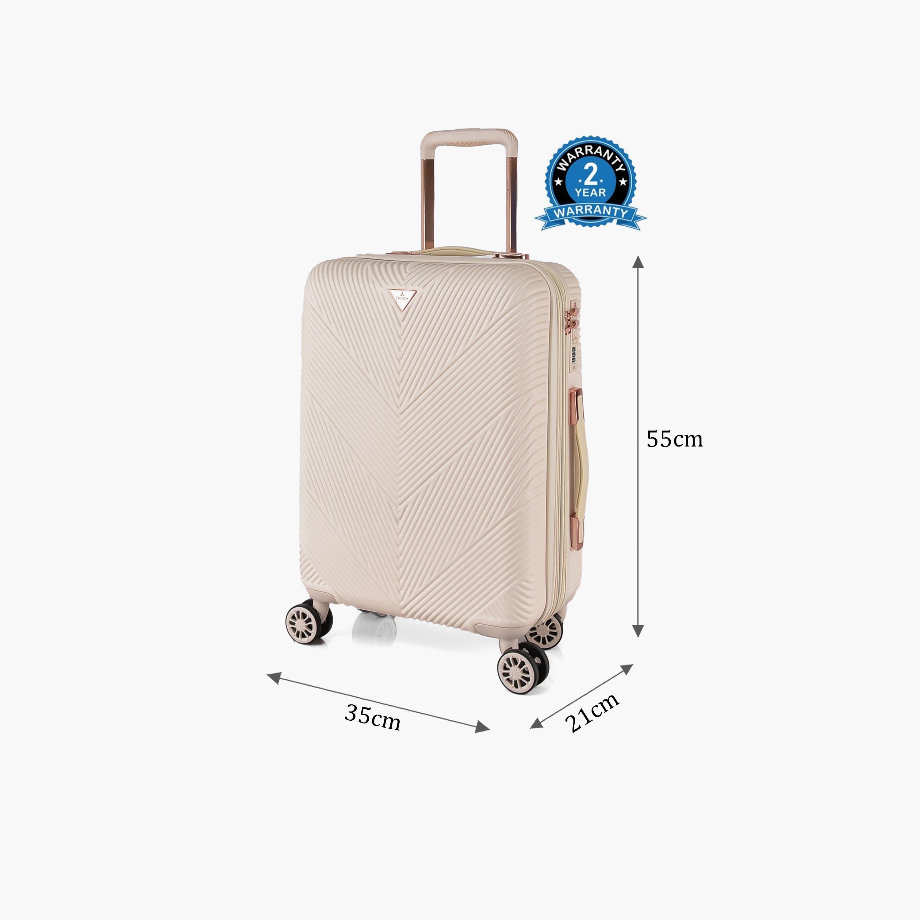 تراك- شنطة بأربع عجلات دوارة حجم مناسب للمقصورة بلاستيك ABS 55 سم مع قفل TSA | HK304-20-travel-luggagesandbags-luggage-image-3