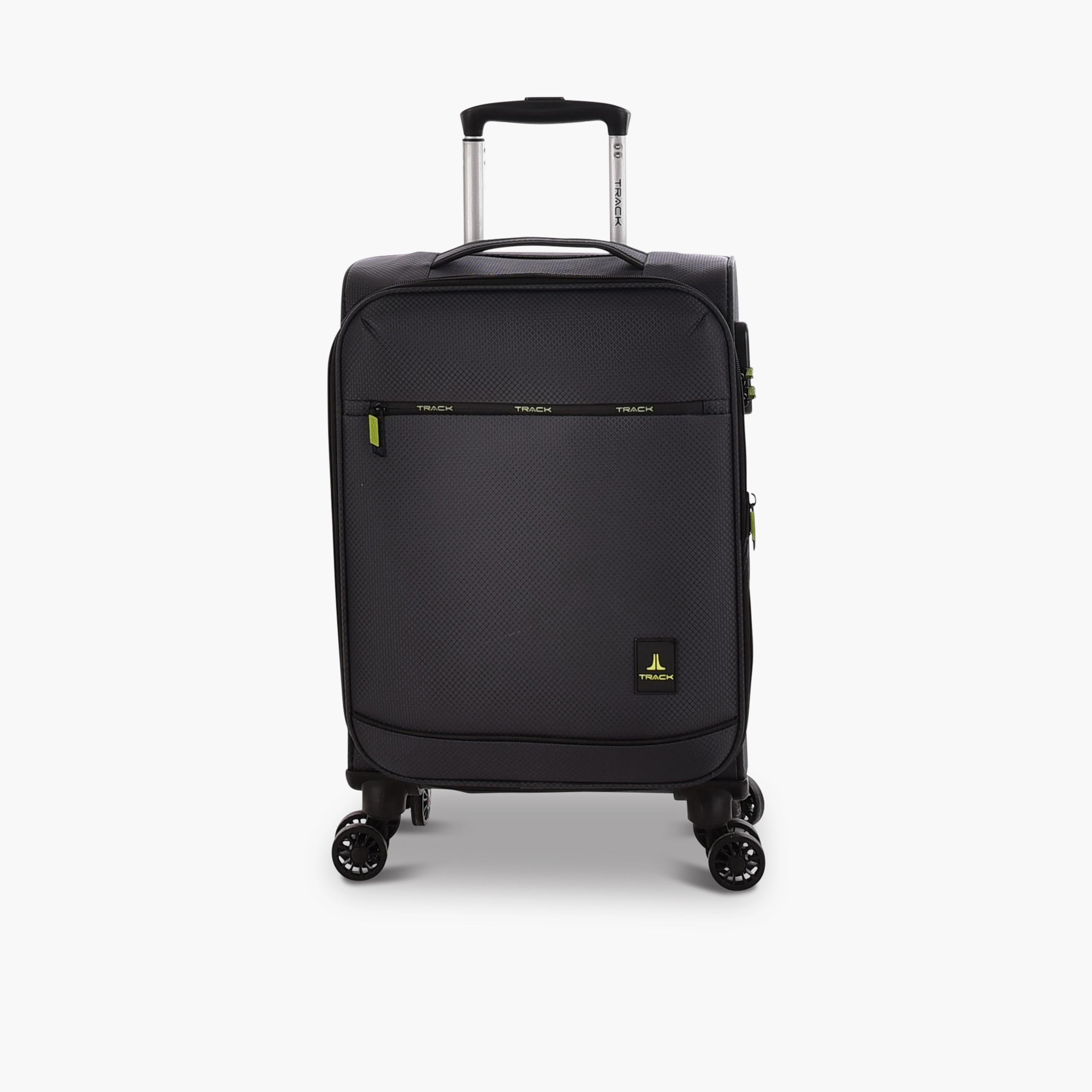 Track 55 CM Cabin Textile Softcase Four-Wheeler Spinner Trolley Bag with Combination Lock | LG001-20 -travel-luggagesandbags-luggage-image-1