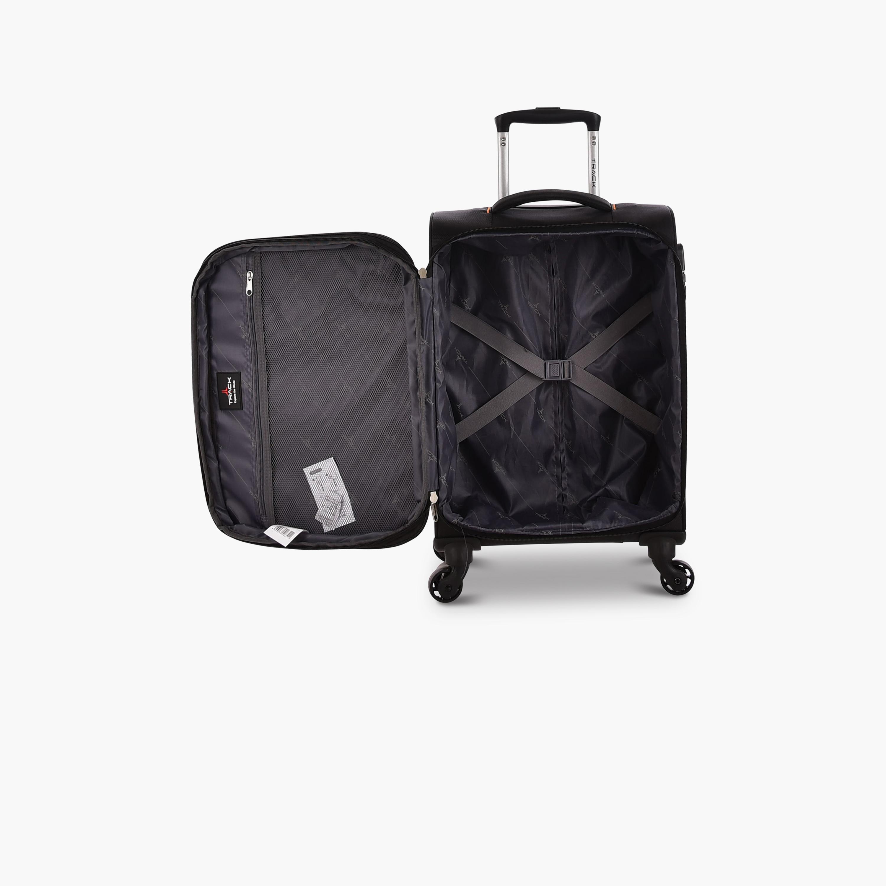 Track 55 CM Cabin Textile Softcase Four-Wheeler Spinner Trolley Bag with Combination Lock | LG003-20 -travel-luggagesandbags-luggage-image-6