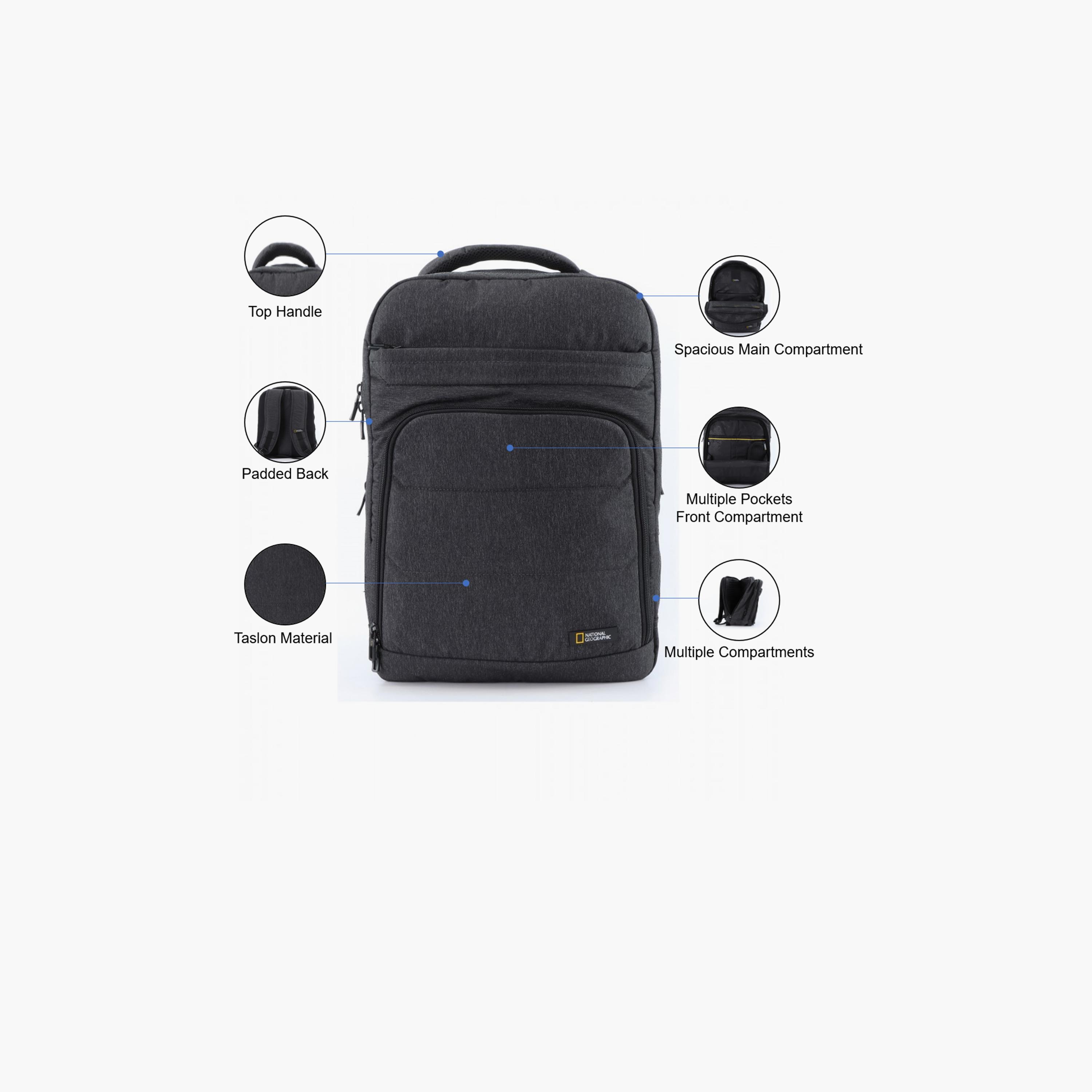 ناشيونال جيوغرافيك- شنطة ظهر بوليستر 17 إنش للسفر والكمبيوتر المحمول | N000710-men-bags-image-3