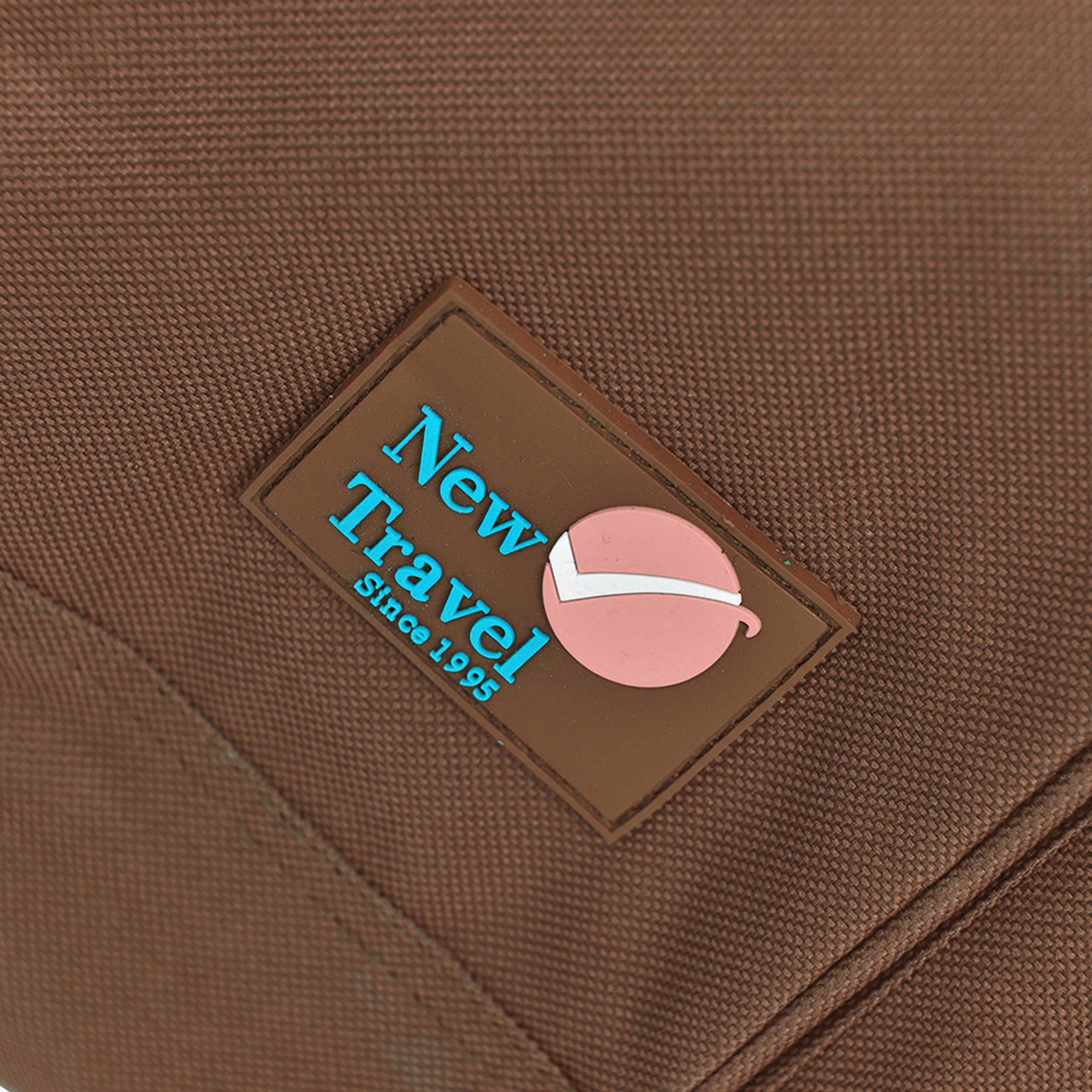 New Travel 22 Inch Polyester Textured Double Handle Duffle Bags with Zipper Closure and Adjustable Strap | N09-men-bags-image-8