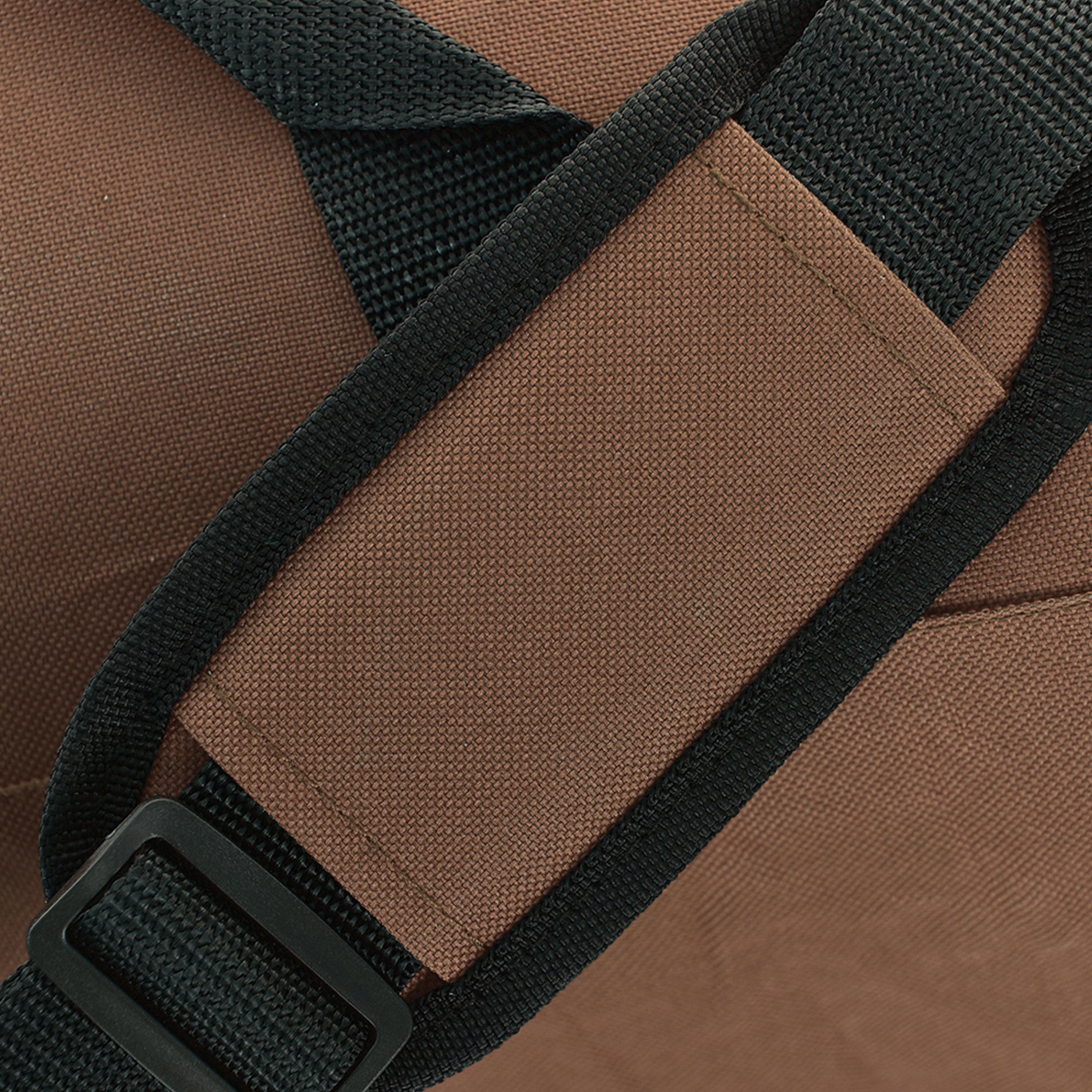 New Travel 22 Inch Polyester Textured Double Handle Duffle Bags with Zipper Closure and Adjustable Strap | N09-men-bags-image-9