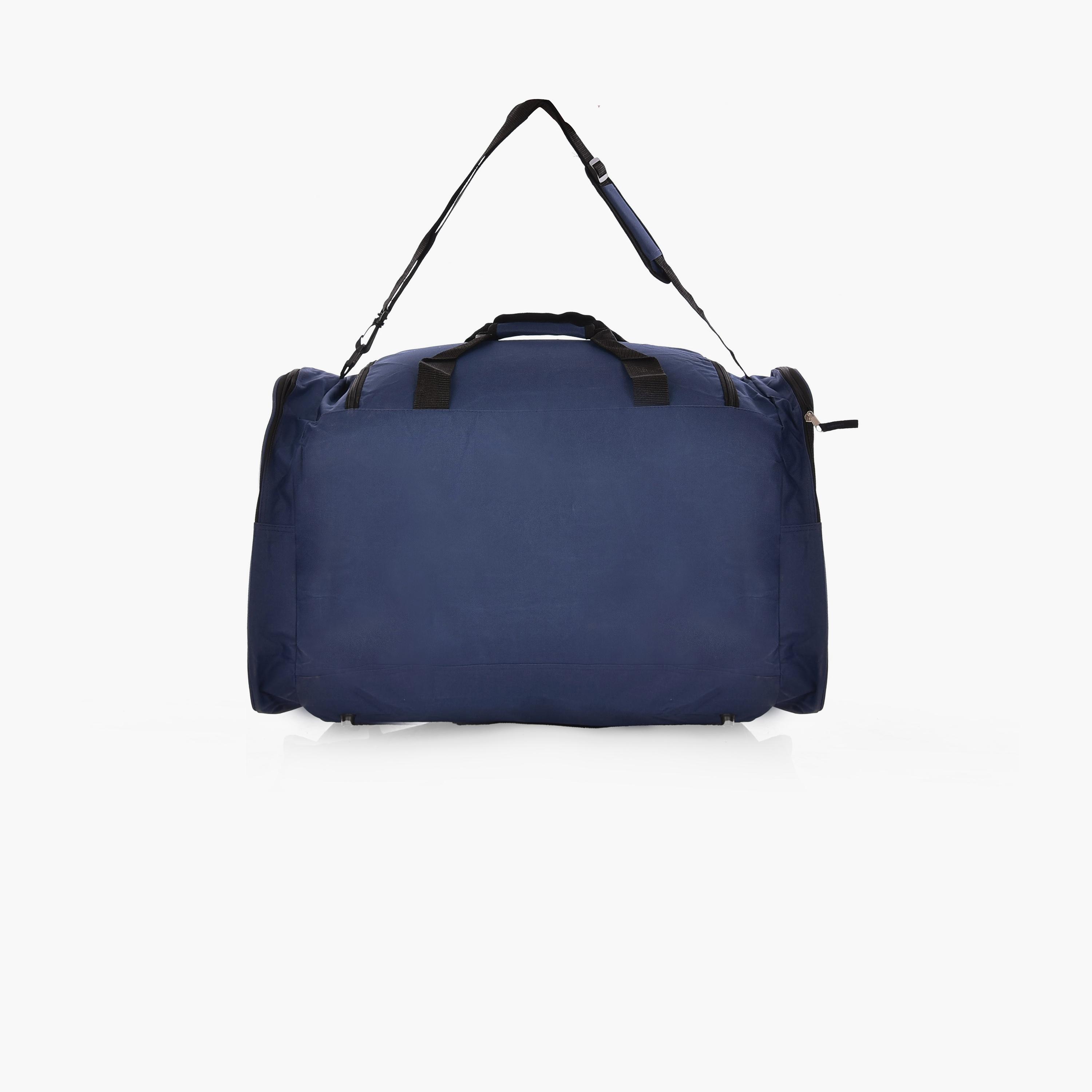 New Travel 26 Inch Polyester Textured Double Handle Duffle Bags with Zipper Closure and Adjustable Strap | N09-26-travel-luggagesandbags-dufflebags-image-5