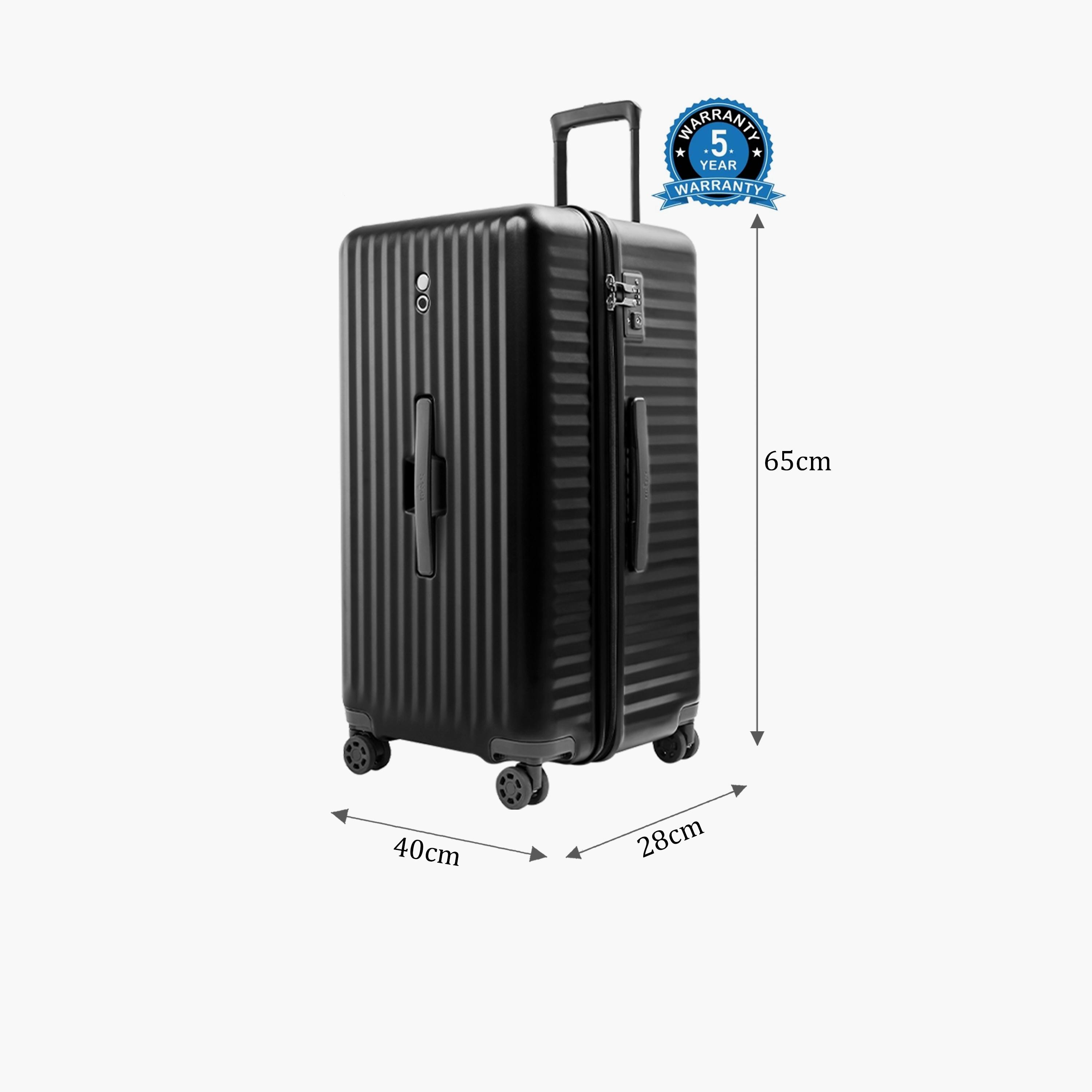 Echolac 65 CM Medium Check-in Polycarbonate with ABS Hardcase Four-Wheeler Double Trolley Bag | PC183K-26 -travel-luggagesandbags-luggage-image-3