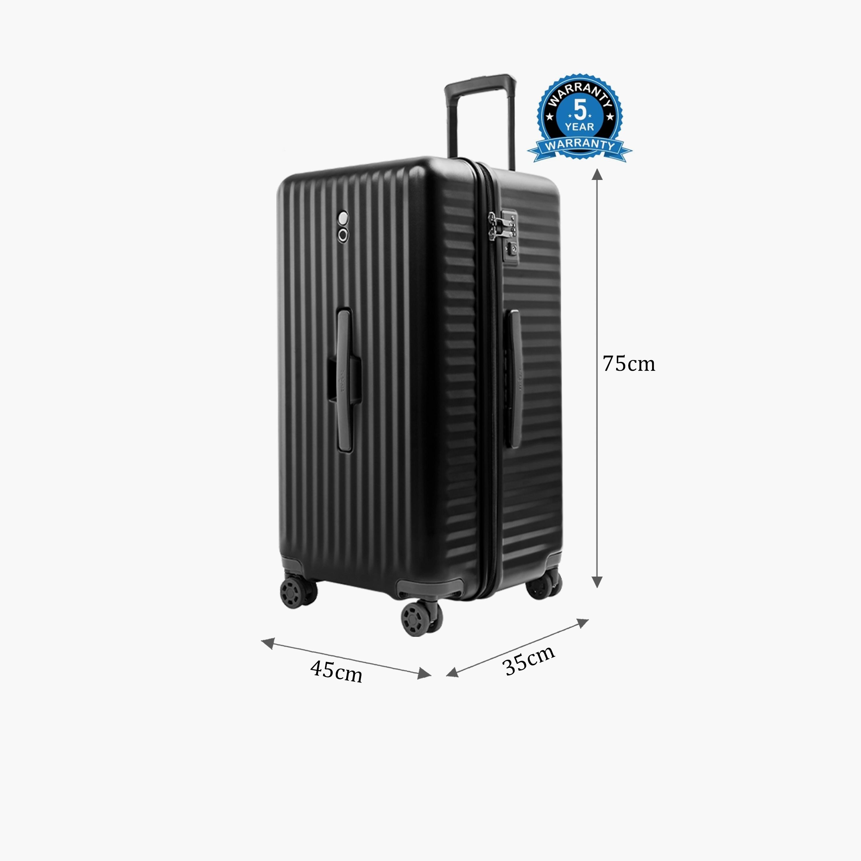 Echolac 75 CM Large Check-in Polycarbonate with ABS Hardcase Four-Wheeler Double Trolley Bag | PC183K-28-travel-luggagesandbags-luggage-image-2