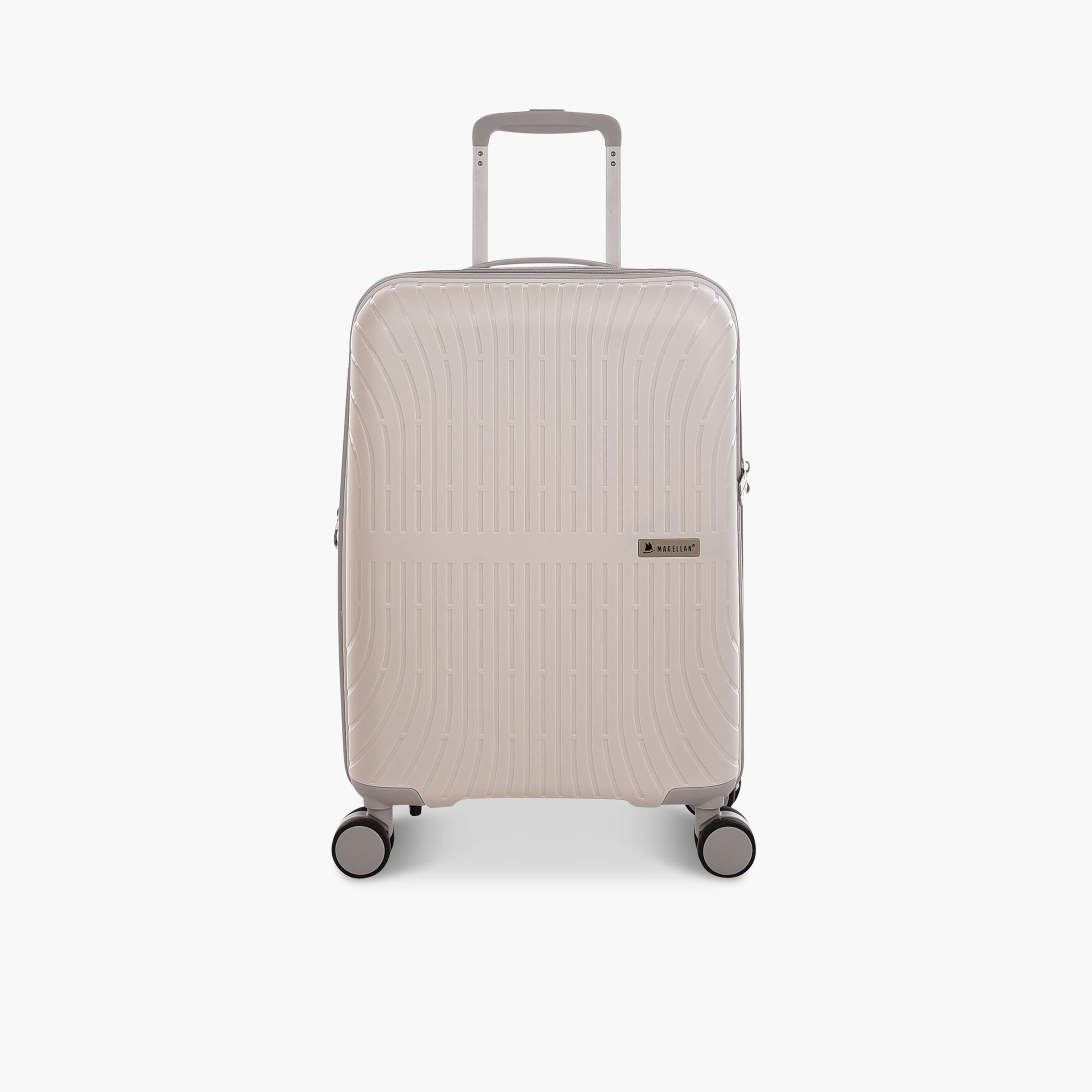 Magellan 56.5 CM Cabin Polypropylene Hardcase Four-Wheeler Double Trolley Bag | PPT014-20 -travel-luggagesandbags-luggage-image-1