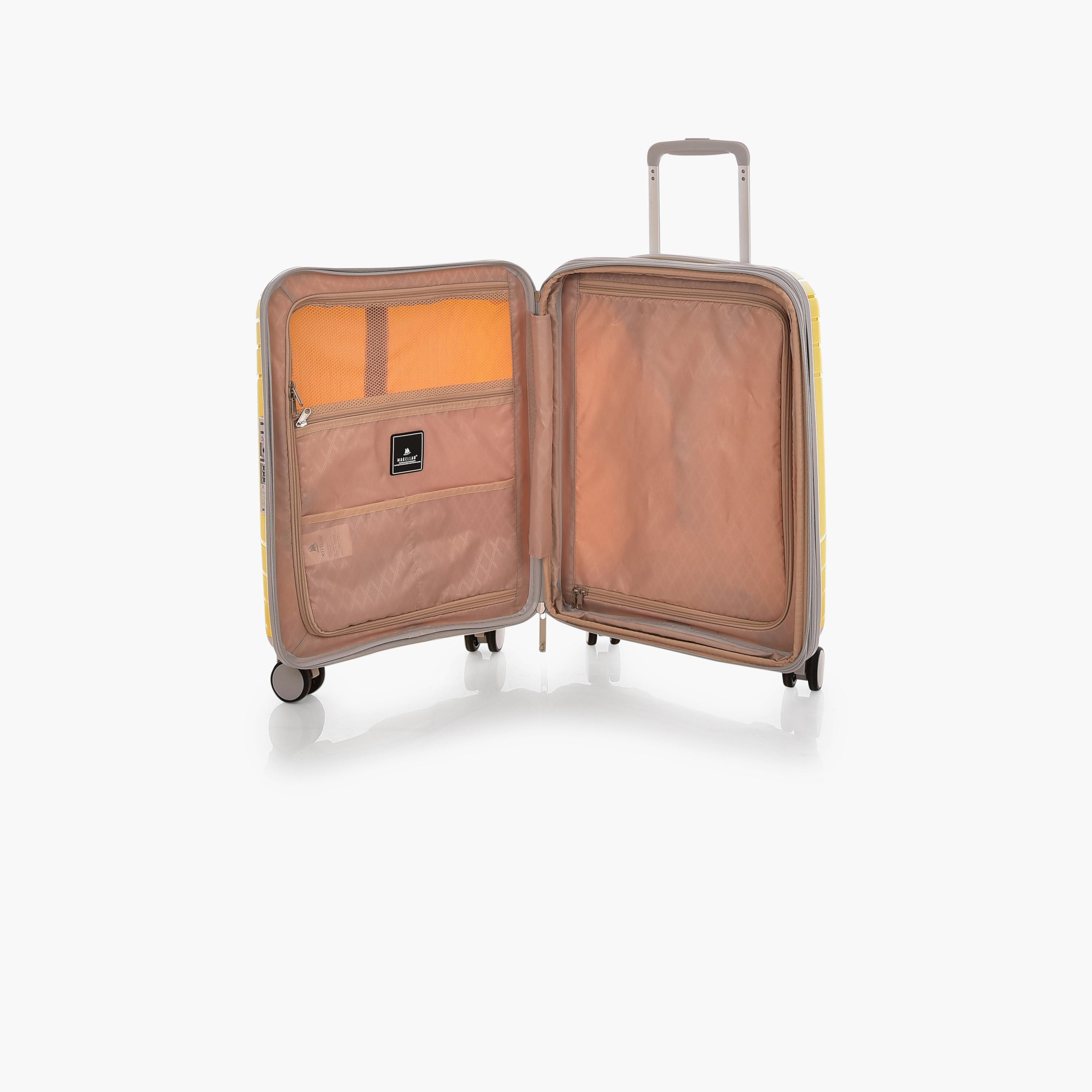 Magellan 56.5 CM Cabin Polypropylene Hardcase Four-Wheeler Double Trolley Bag | PPT014-20 -travel-luggagesandbags-luggage-image-8