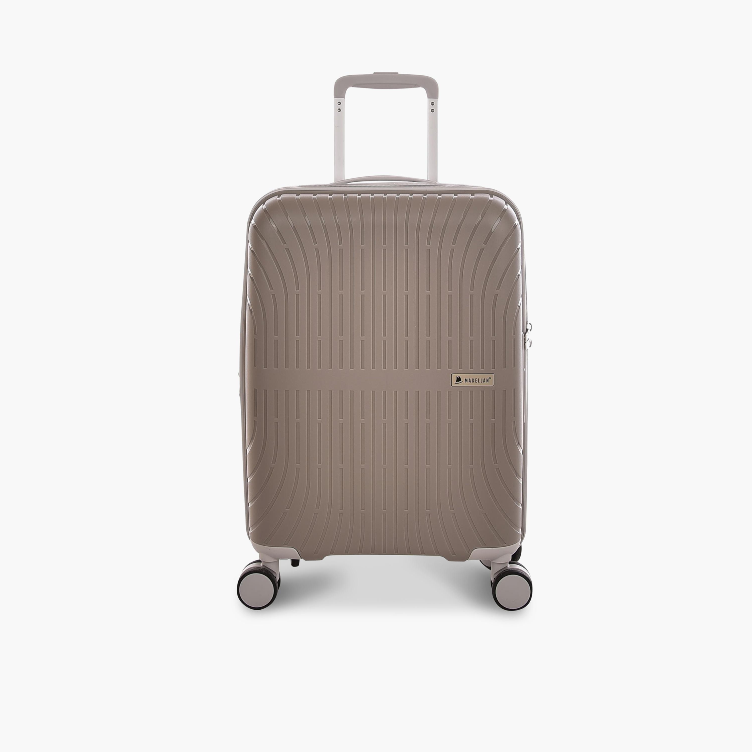 Magellan 56.5 CM Cabin Polypropylene Hardcase Four-Wheeler Double Trolley Bag | PPT014-20 -travel-luggagesandbags-luggage-image-1