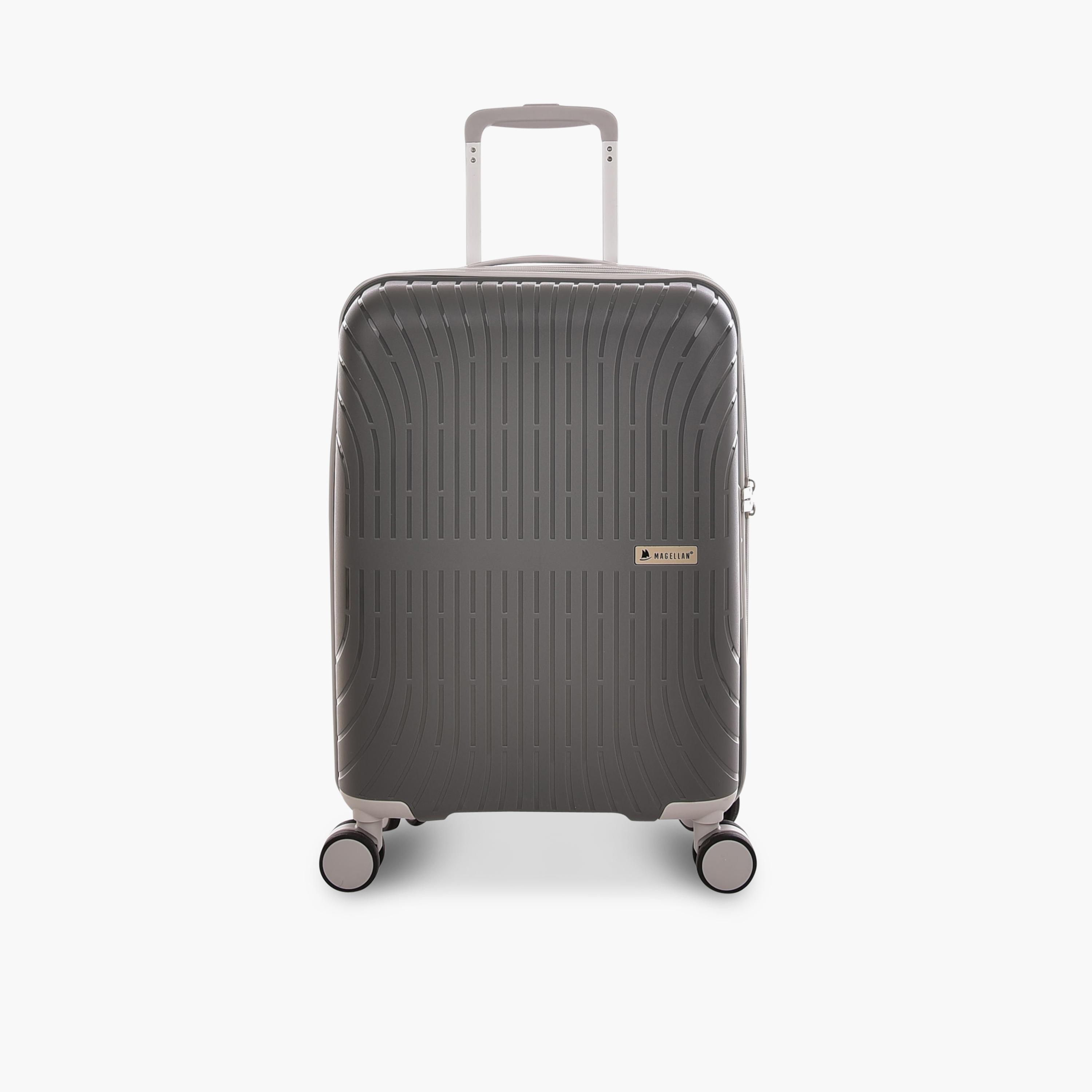 Magellan 56.5 CM Cabin Polypropylene Hardcase Four-Wheeler Double Trolley Bag | PPT014-20 -travel-luggagesandbags-luggage-image-1