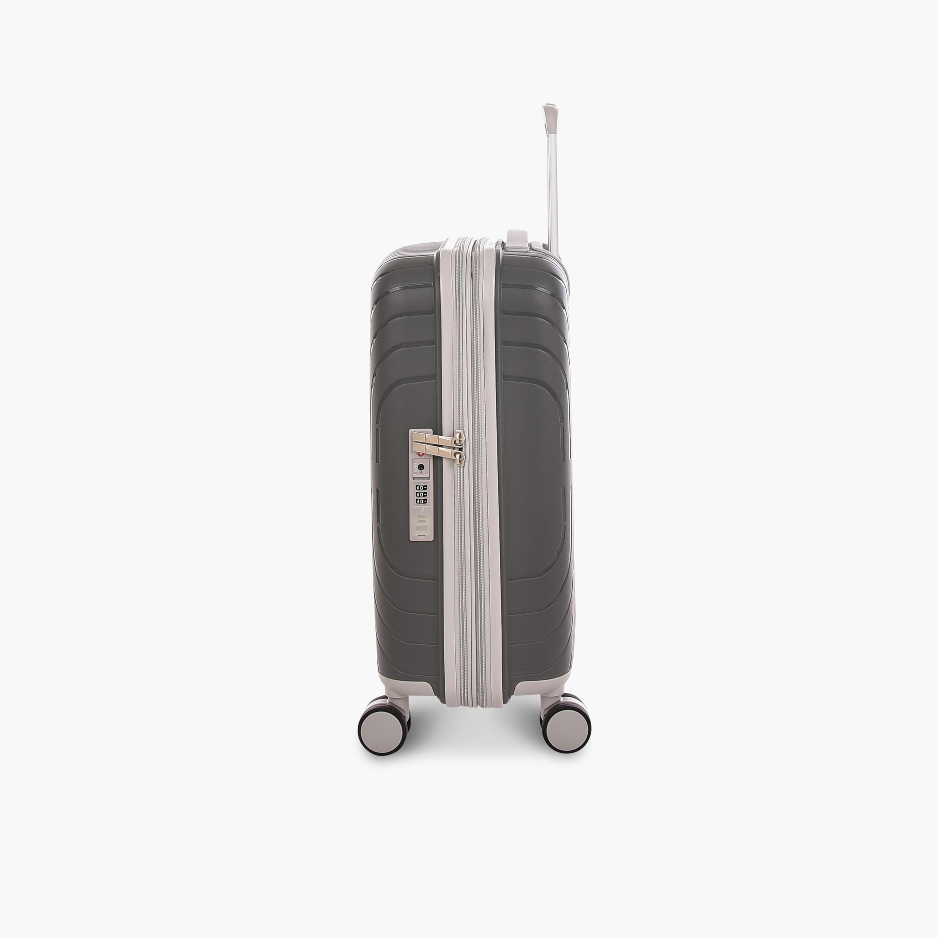 Magellan 56.5 CM Cabin Polypropylene Hardcase Four-Wheeler Double Trolley Bag | PPT014-20 -travel-luggagesandbags-luggage-image-6