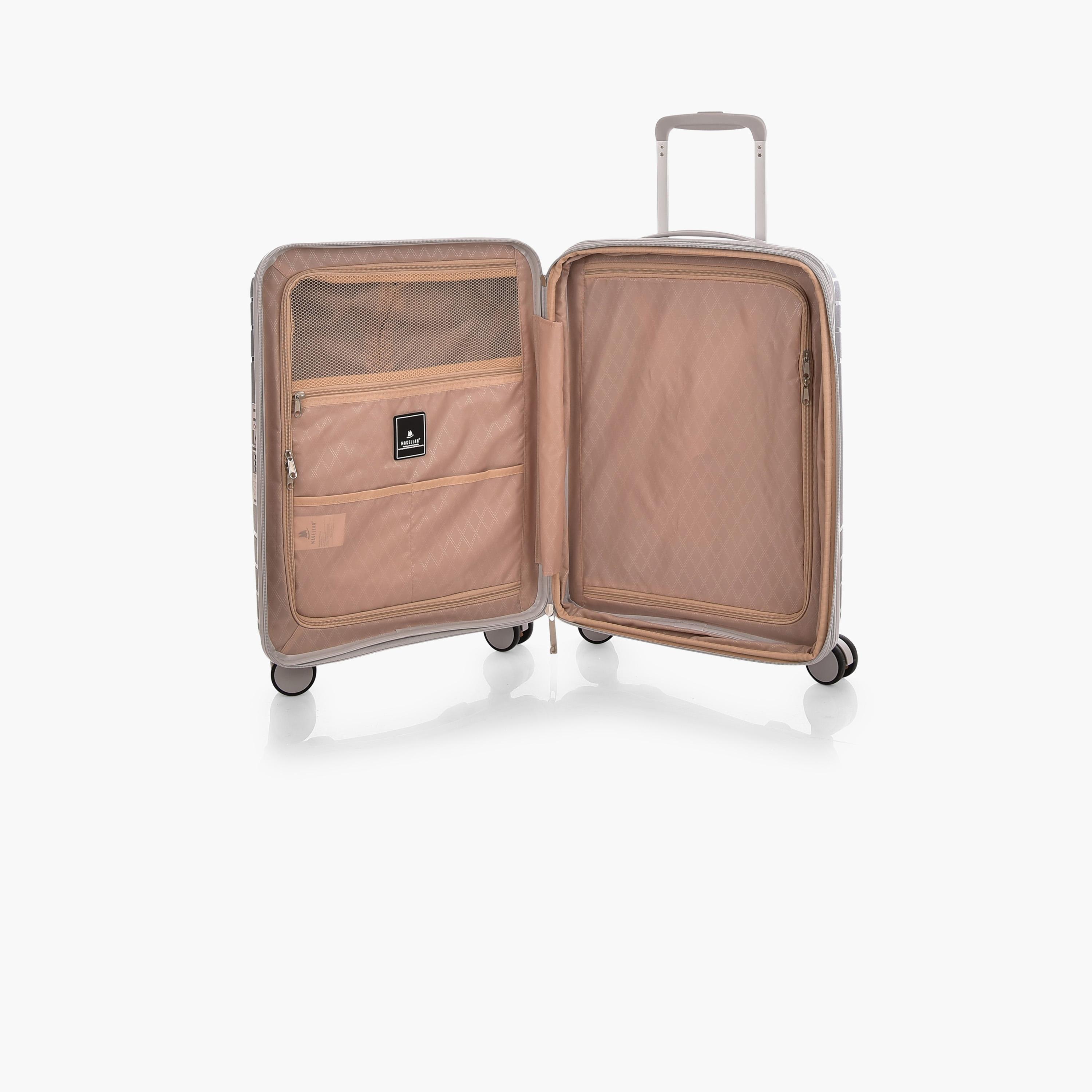 Magellan 56.5 CM Cabin Polypropylene Hardcase Four-Wheeler Double Trolley Bag | PPT014-20 -travel-luggagesandbags-luggage-image-8