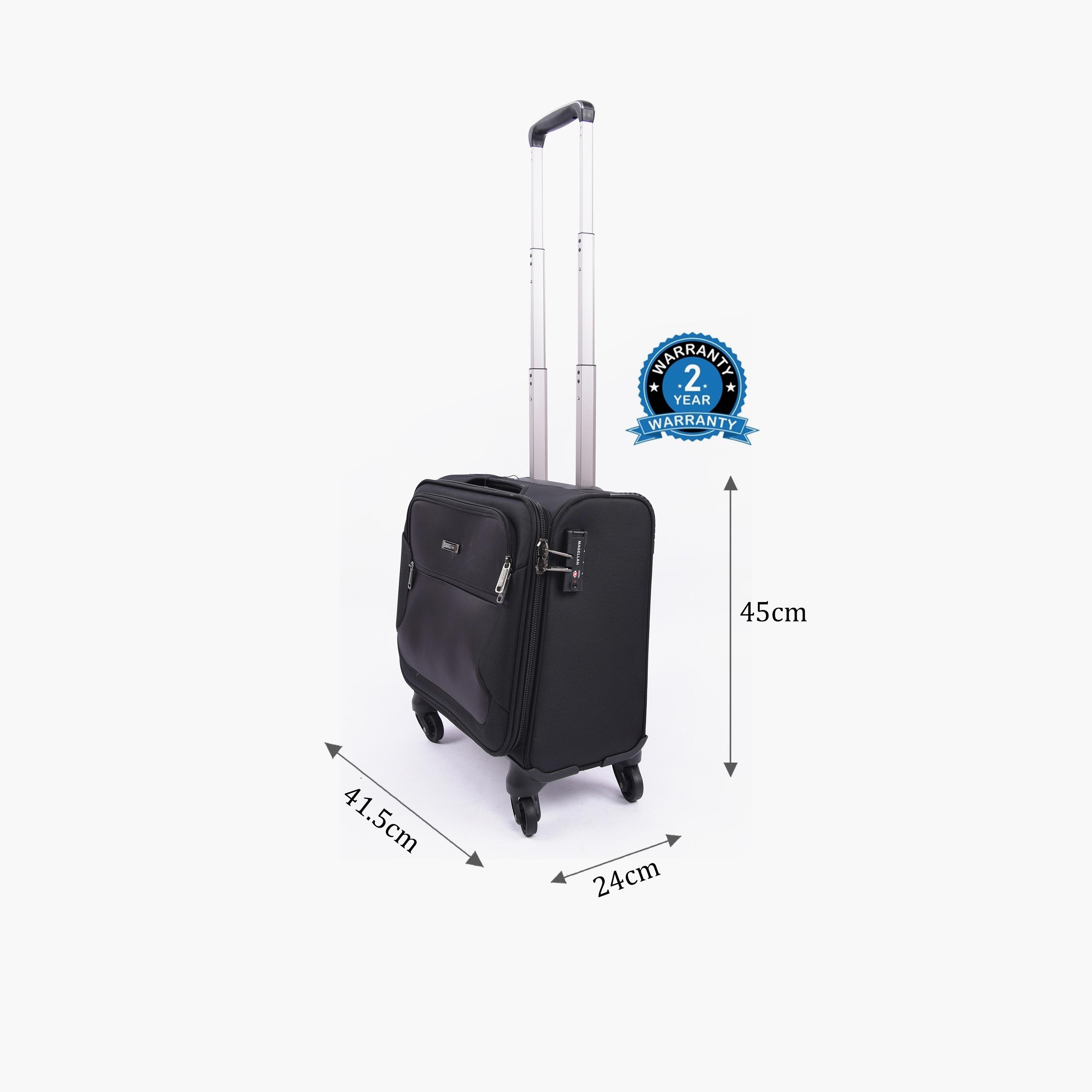 Magellan 45 CM Cabin Textile Softcase Four-Wheeler Spinner Trolley Bag with TSA Lock | TL1076-16-travel-luggagesandbags-luggage-image-3