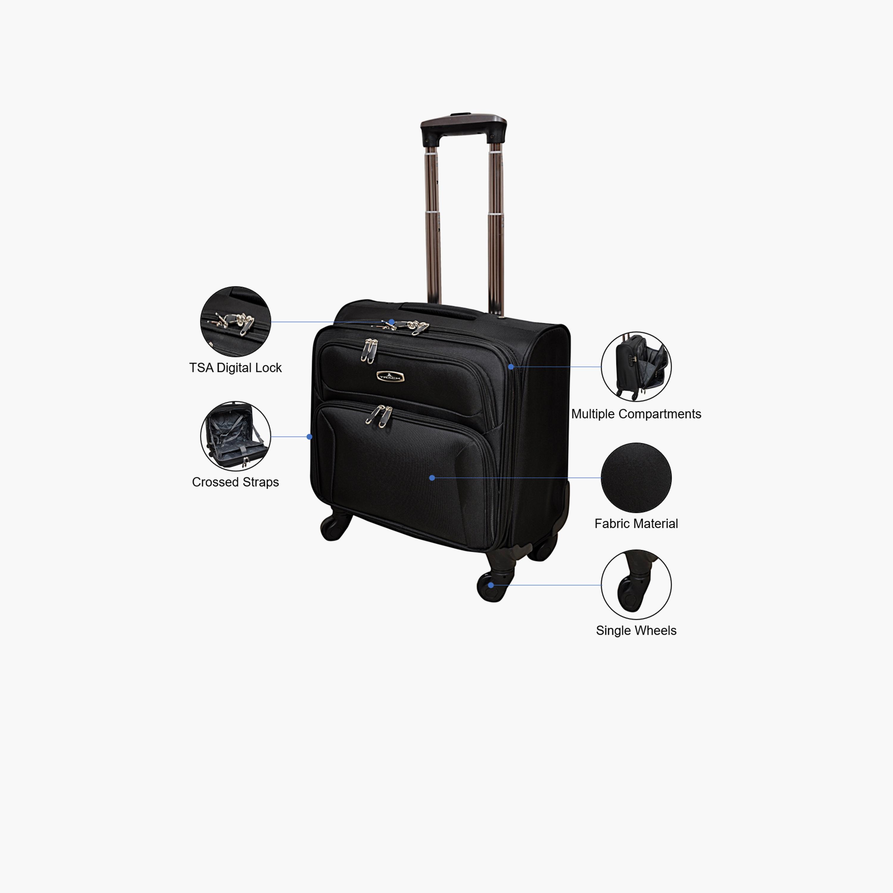 Track 45 CM Cabin Textile Softcase Four-Wheeler Single Trolley Bag | TR3010-1-16-travel-luggagesandbags-luggage-image-3