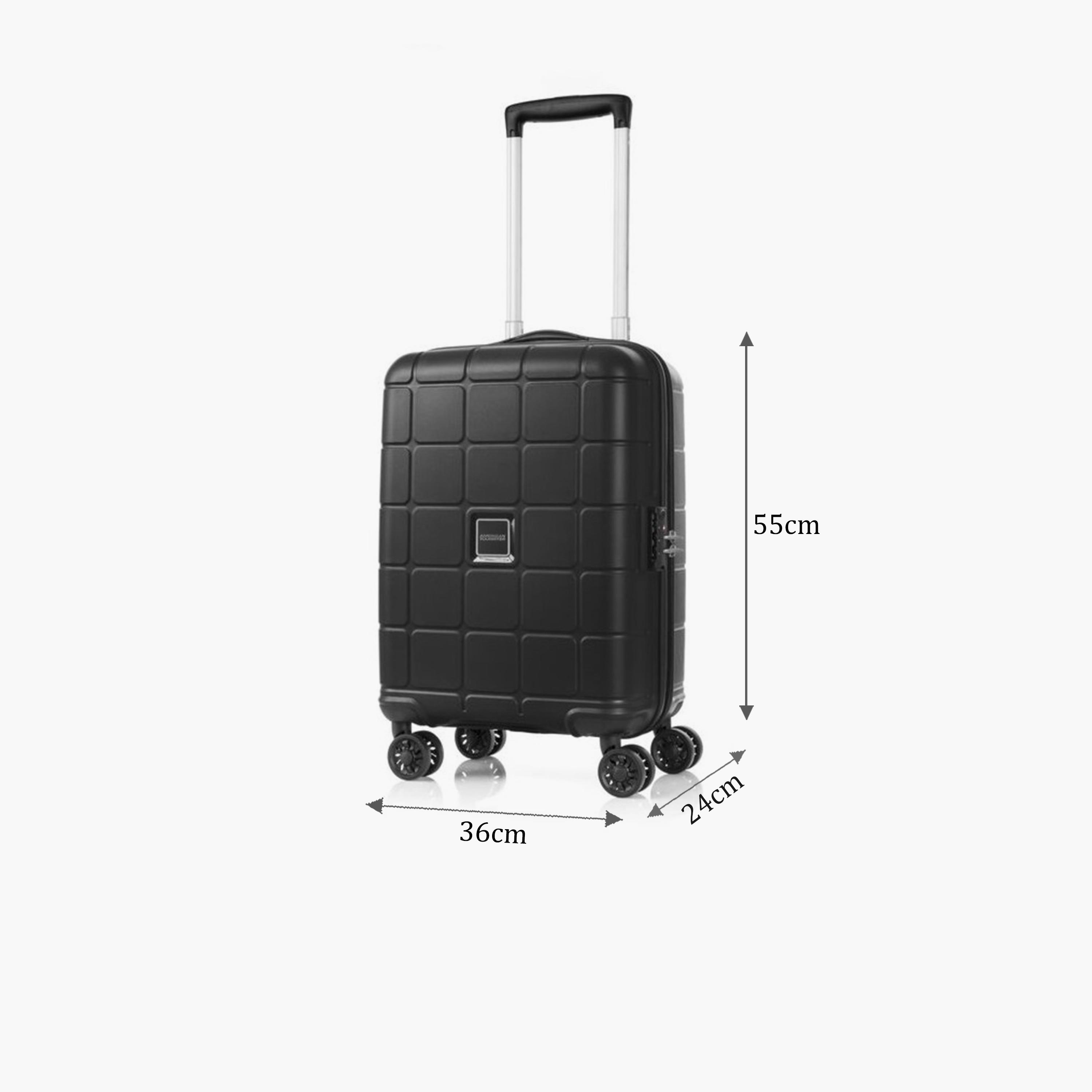 American Tourister Hundo SP 55 CM Small Cabin Polypropylene Hard Sided 4-Wheeler Spinner Trolley Bag with TSA Combination Lock-travel-luggagesandbags-luggage-image-2