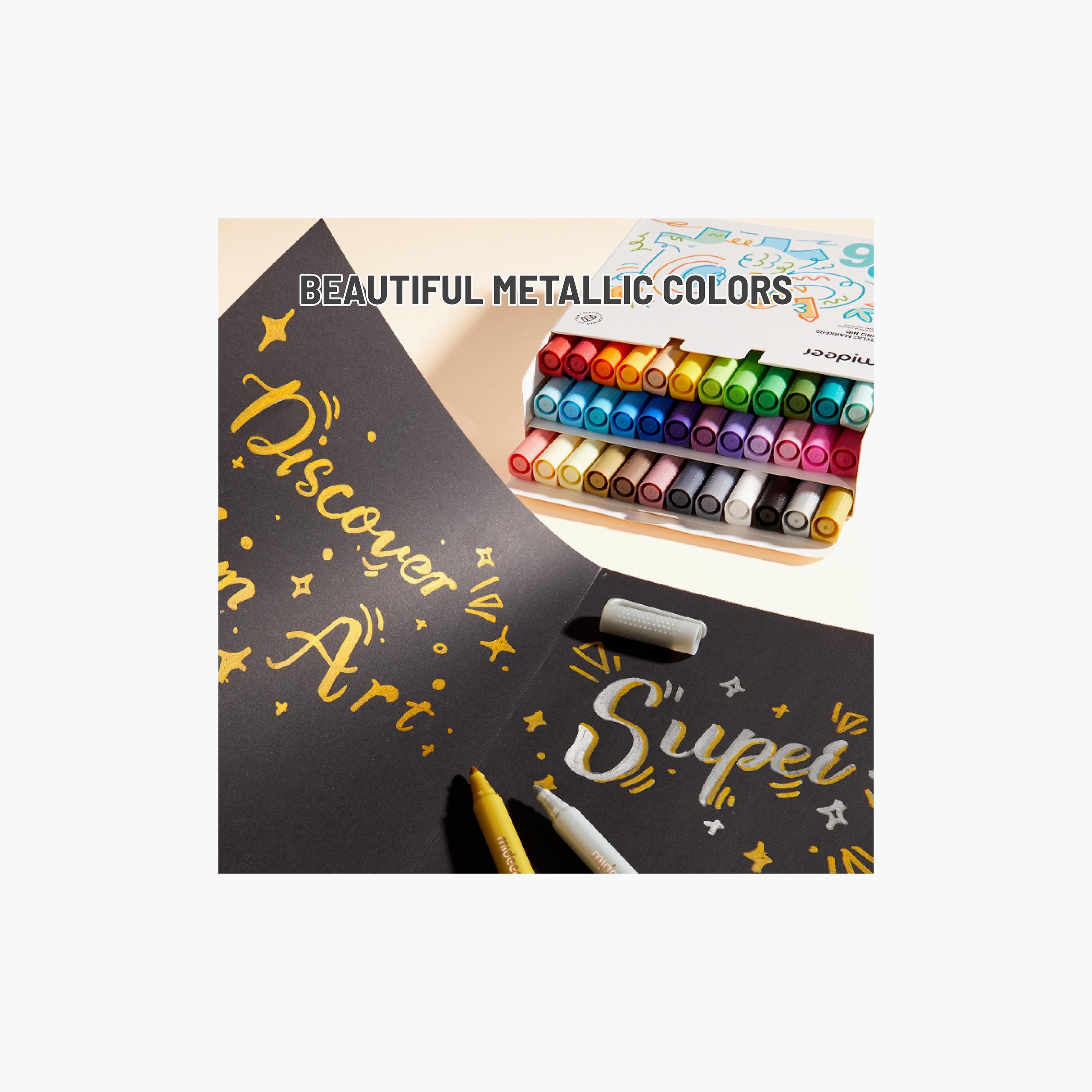 Mideer 24-Piece Round Nib Acrylic Markers-school-artsandcrafts-image-4