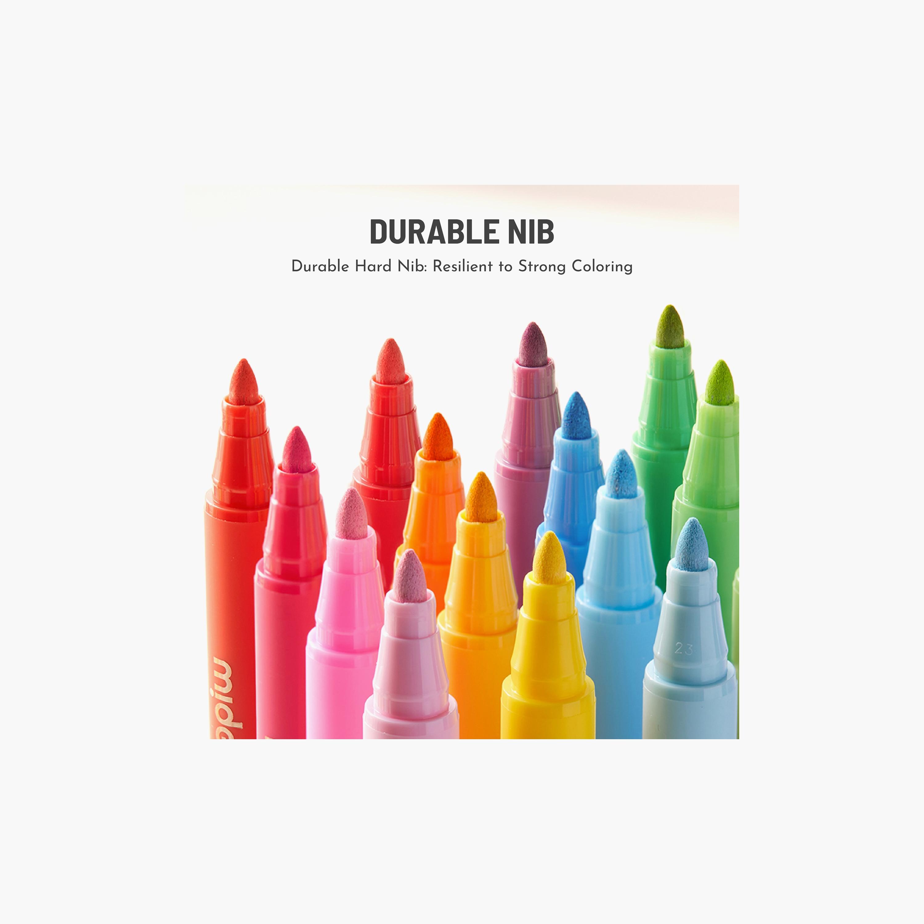 Mideer 24-Piece Round Nib Acrylic Markers-school-artsandcrafts-image-5