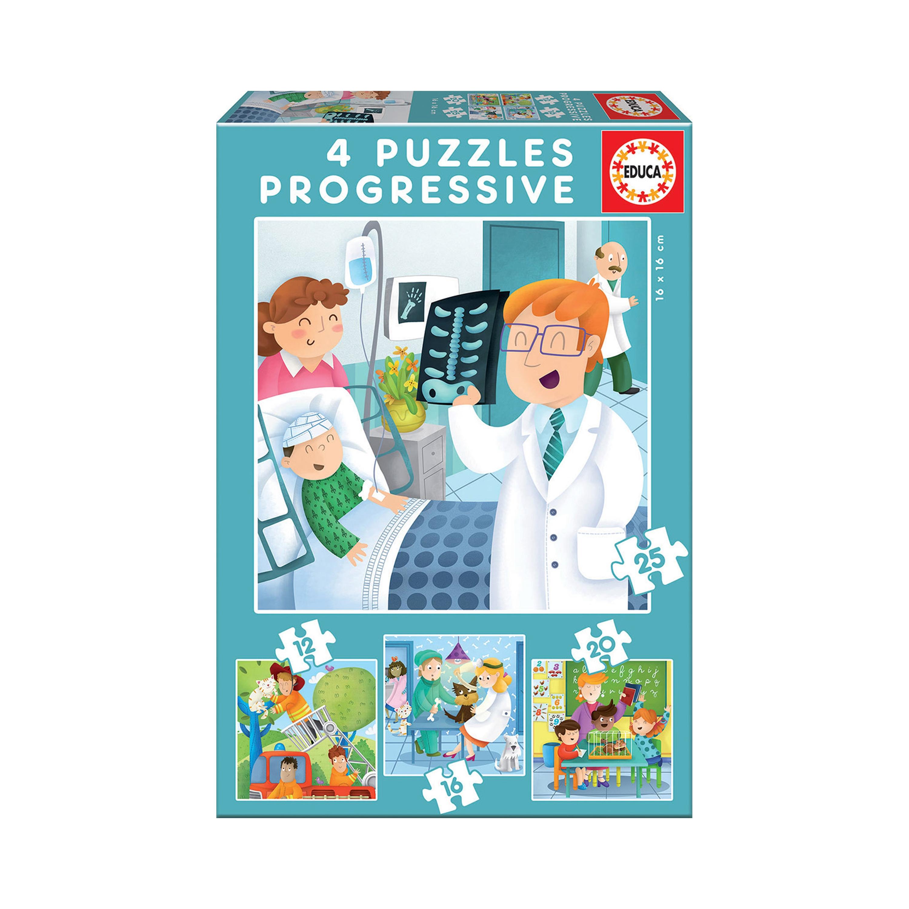 Educa 12+16+20+25 I Want to Be Progressive Puzzle-toys-indoortoys-puzzles-image-1