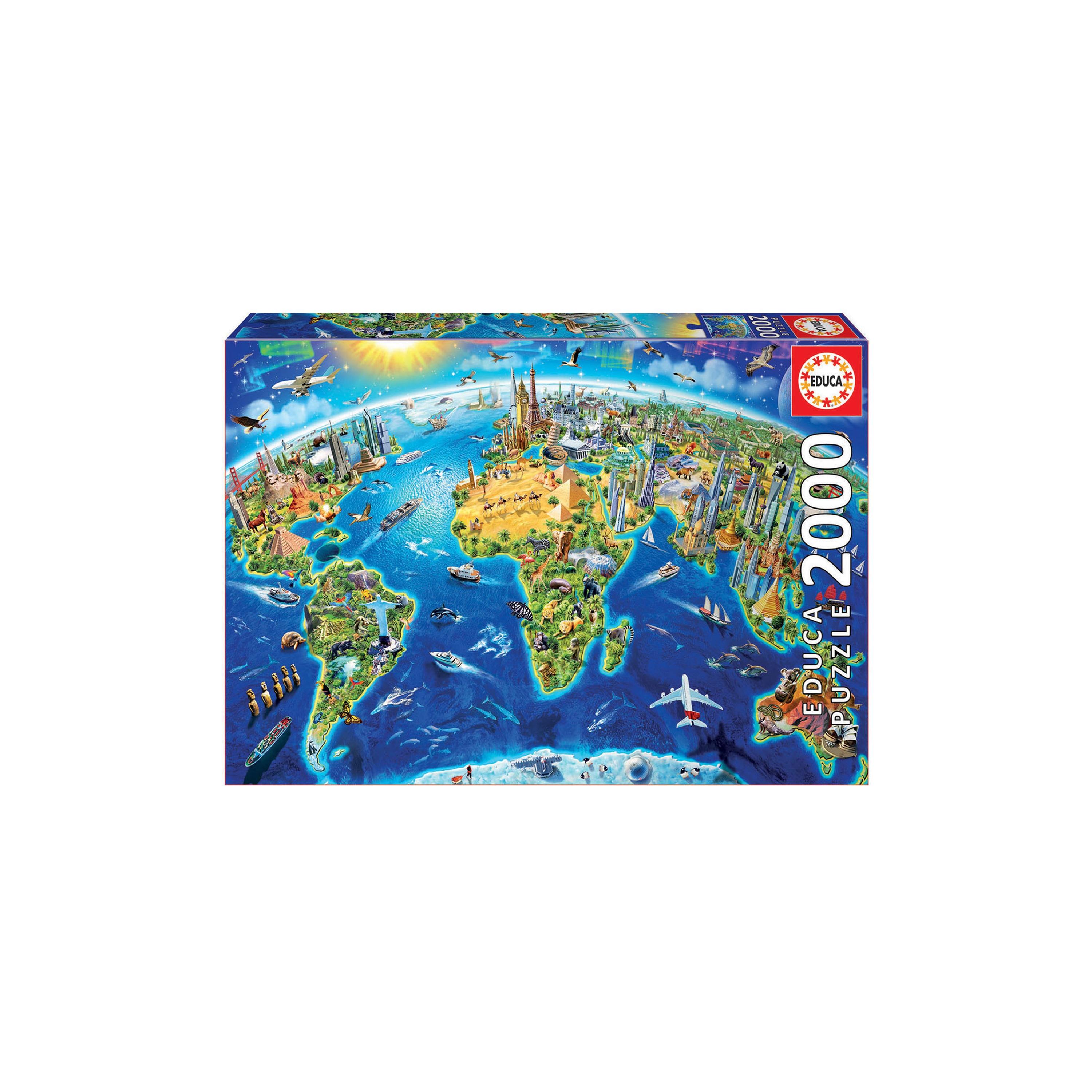Educa 2000-Piece World Landmarks Puzzle-toys-indoortoys-puzzles-image-1