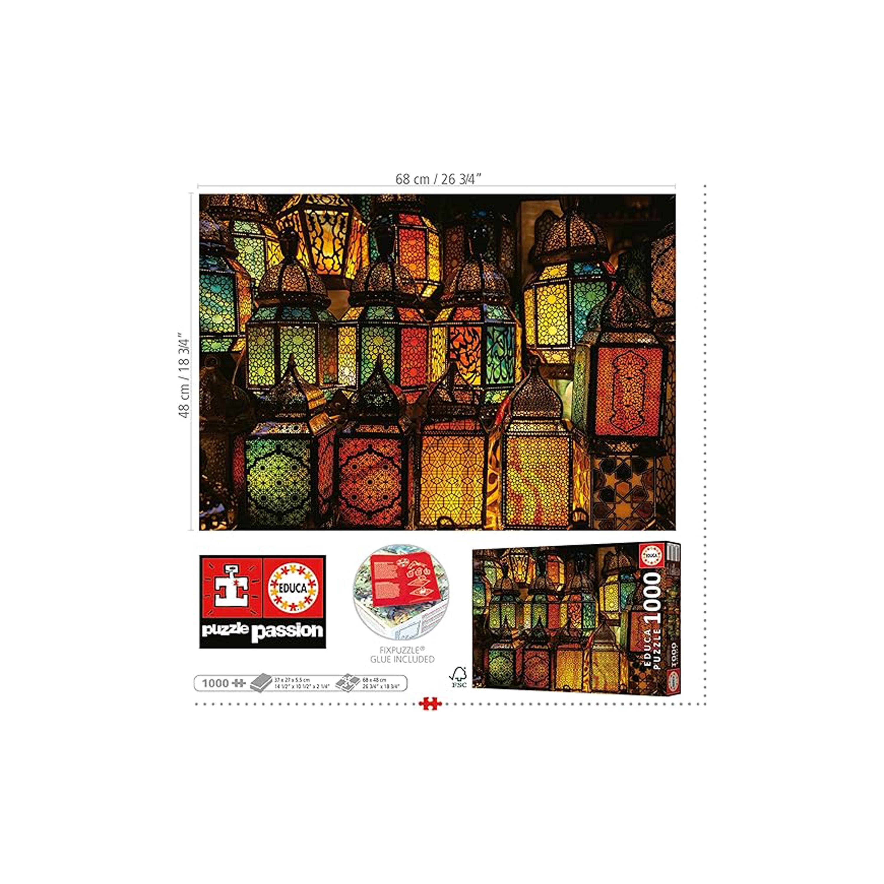 Educa 1000-Piece Lantern Collage Puzzle-toys-indoortoys-puzzles-image-3