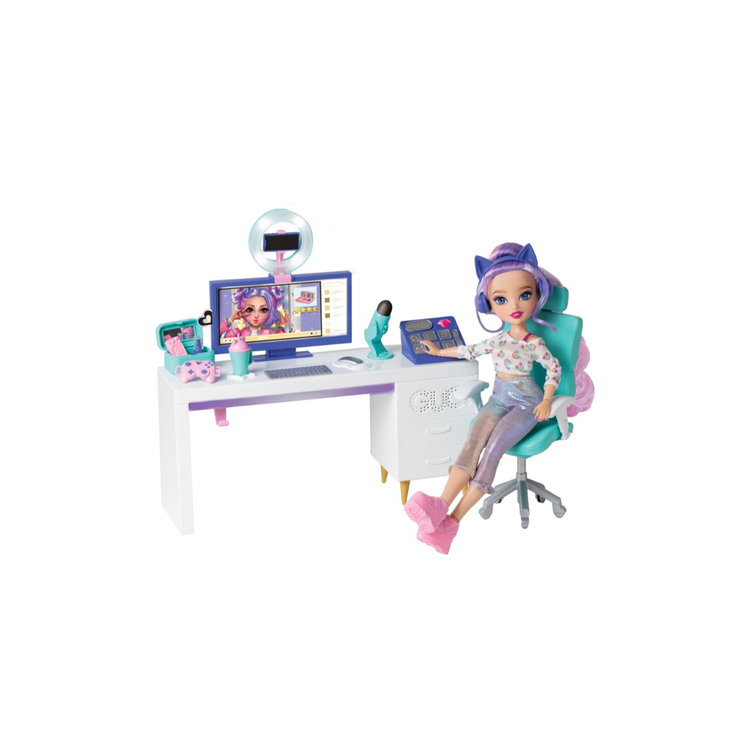 Glo-Up ASMR Streaming Studio with Sadie Doll-toys-dollsandplaysets-dollplaysets-image-1