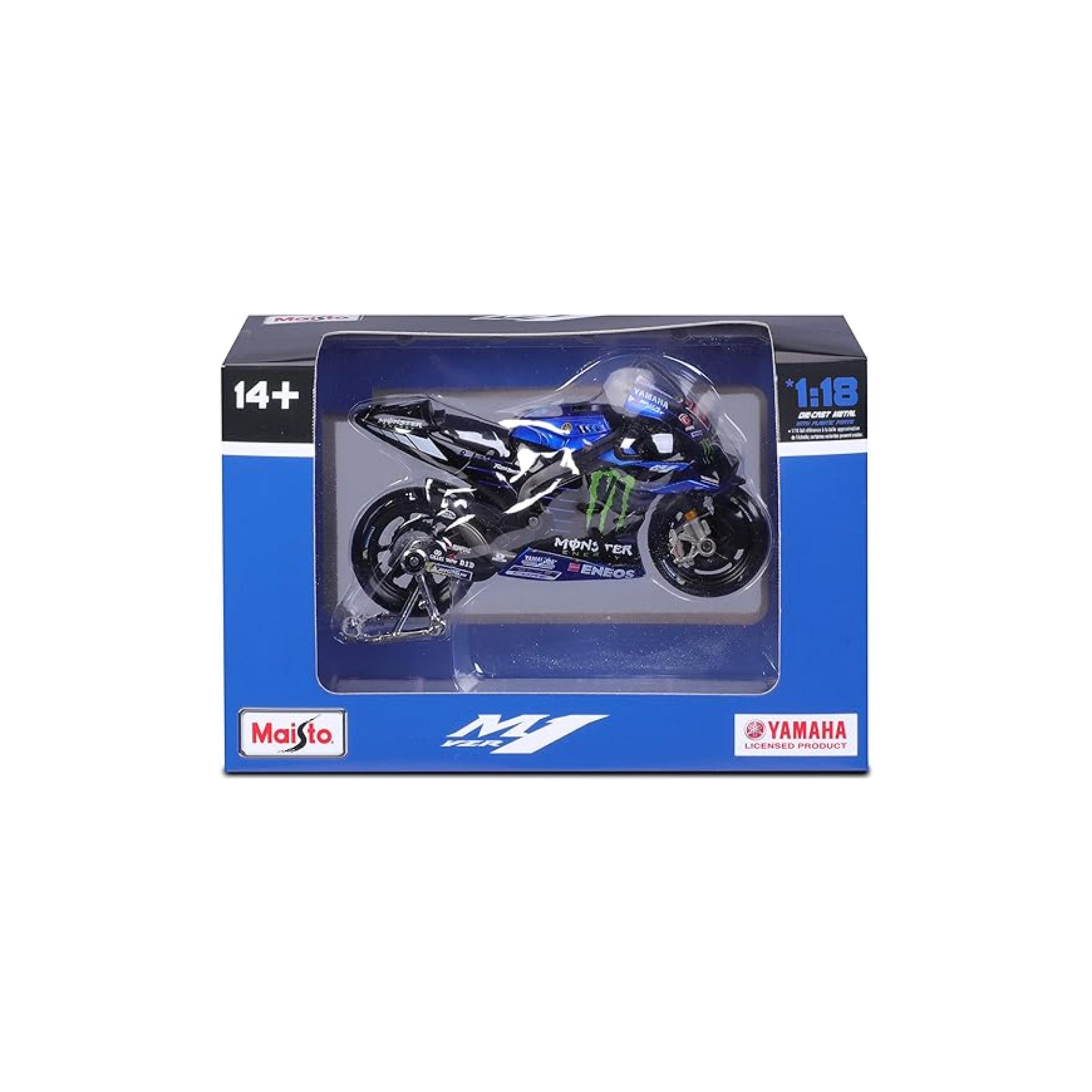 دراجة سباق موتو جي بي ياماها رقم 21 موديل 2022 1/18 من مايستو-toys-playvehicles-diecastcars-image-6