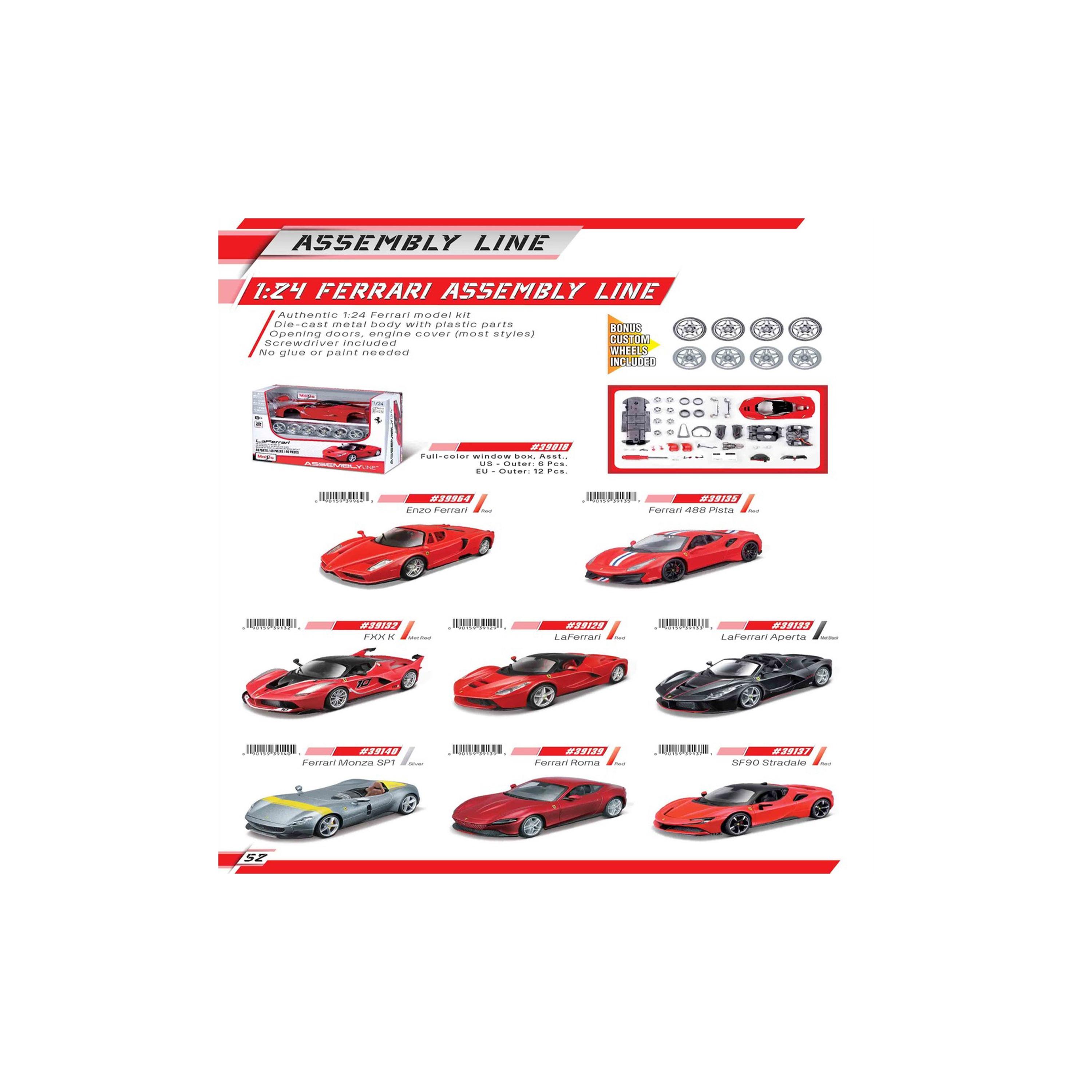 Maisto Assembly Line Ferrari 488 Pista 1/24 Die-Cast Vehicle-toys-playvehicles-diecastcars-image-2