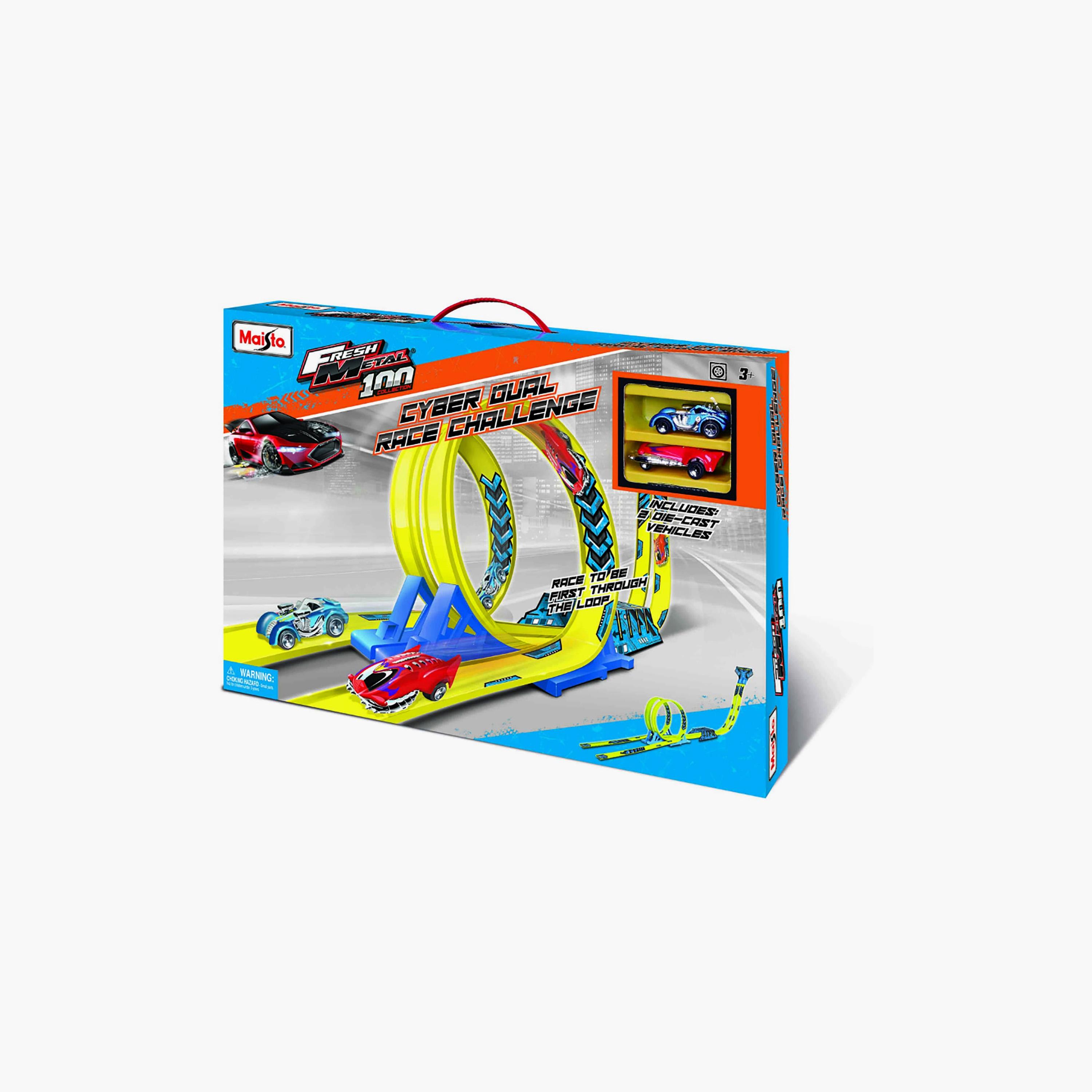 Maisto Fresh Metal 100 Cyber Dual Race Challenge Playset-toys-playvehicles-vehicleplaysets-image-1