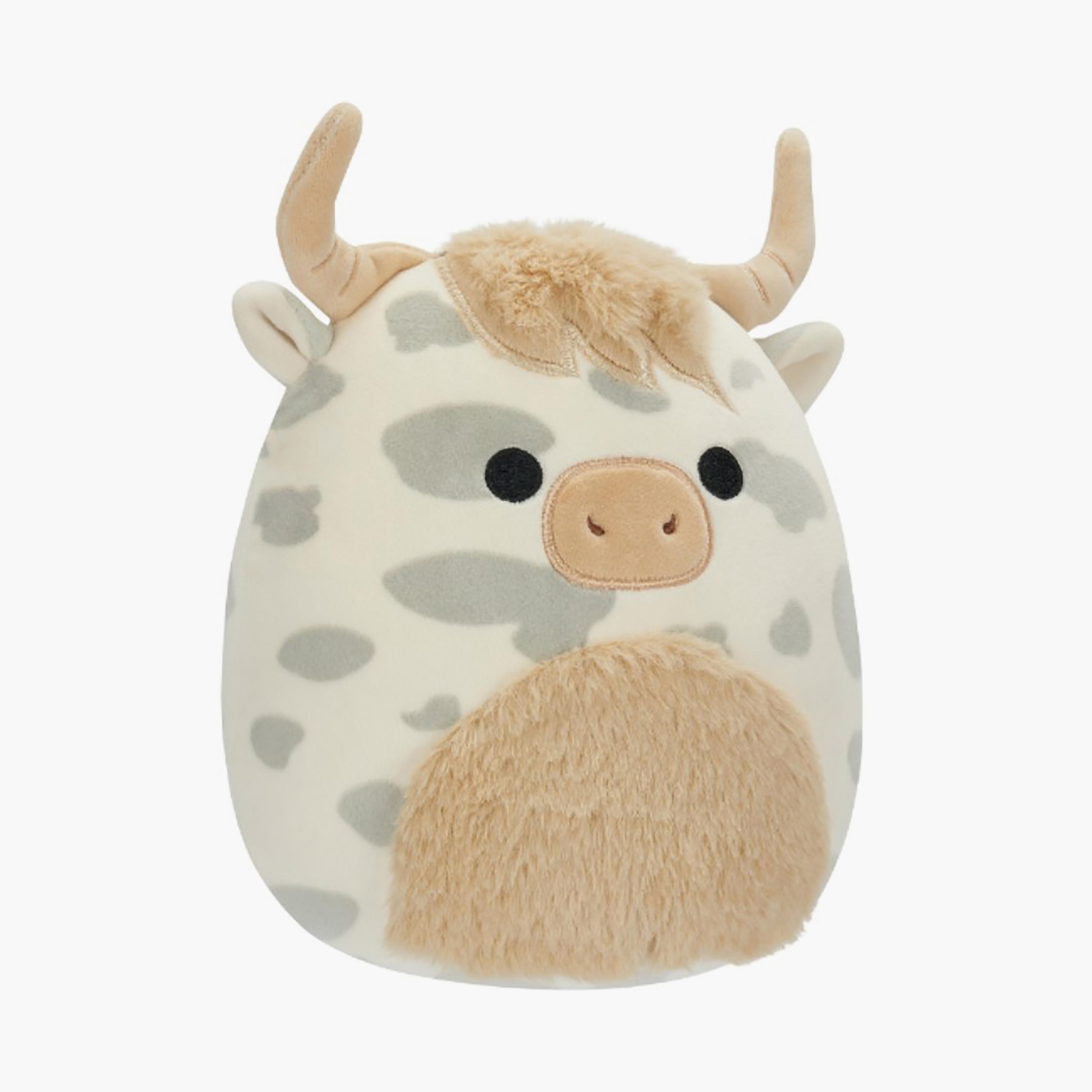 Squishmallows 7.5'' Borsa the Grey Spotted Highland Cow Plush Toy-toys-plushsofttoys-animals-image-2