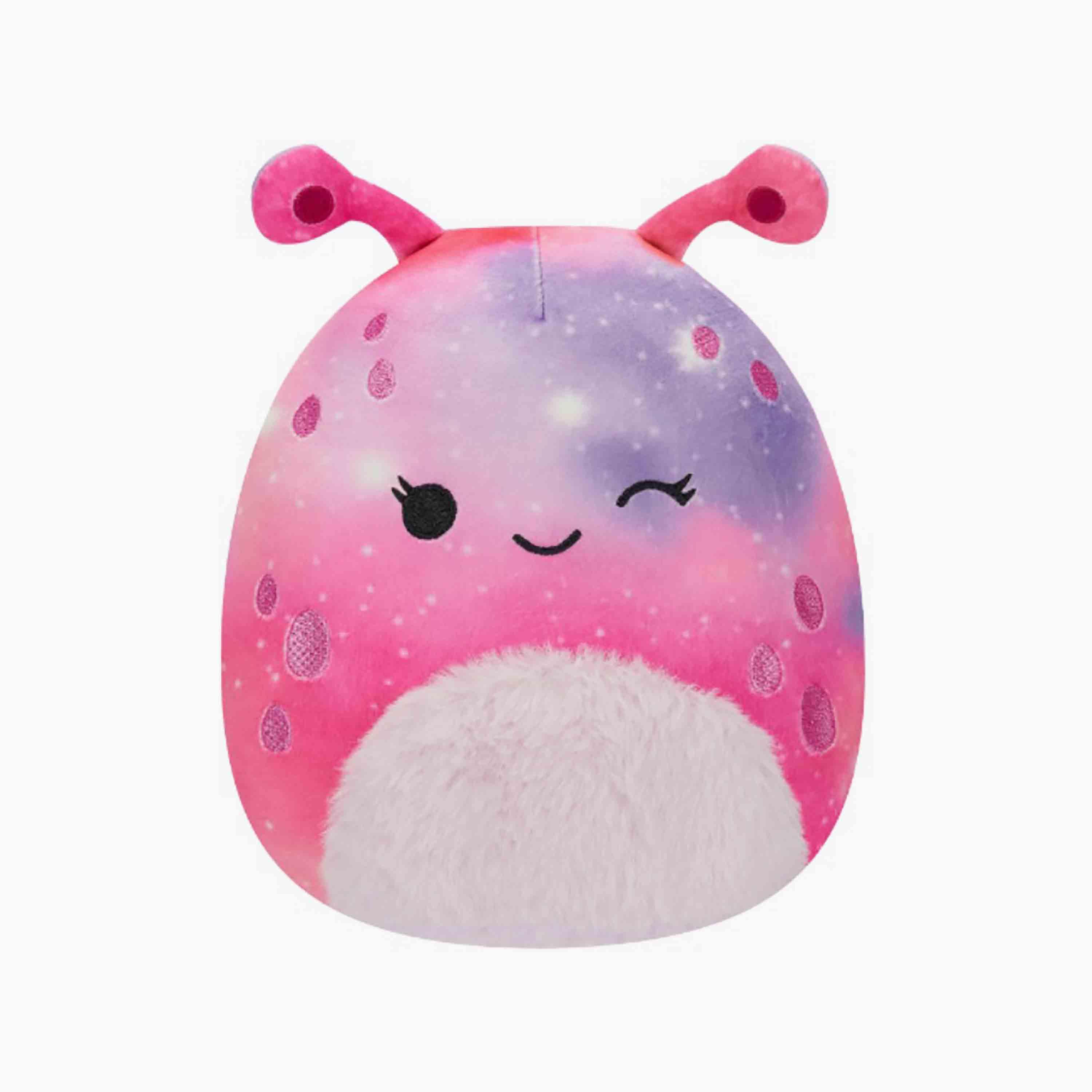 Squishmallows 7.5'' Loraly the Winking Pink and Purple Alien W/Fuzzy Belly Plush Toy-toys-plushsofttoys-animals-image-1