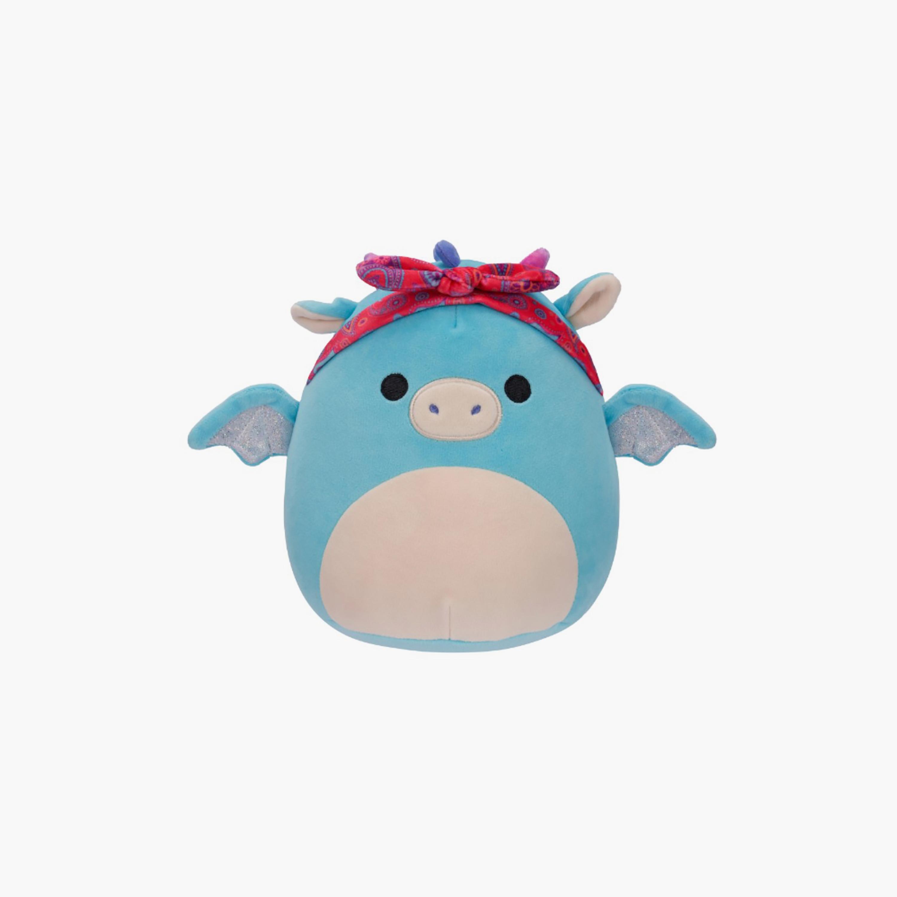 Squishmallows 7.5'' Tatiana the Dark Teal Dragon W/Bandana Plush Toy-toys-plushsofttoys-animals-image-1