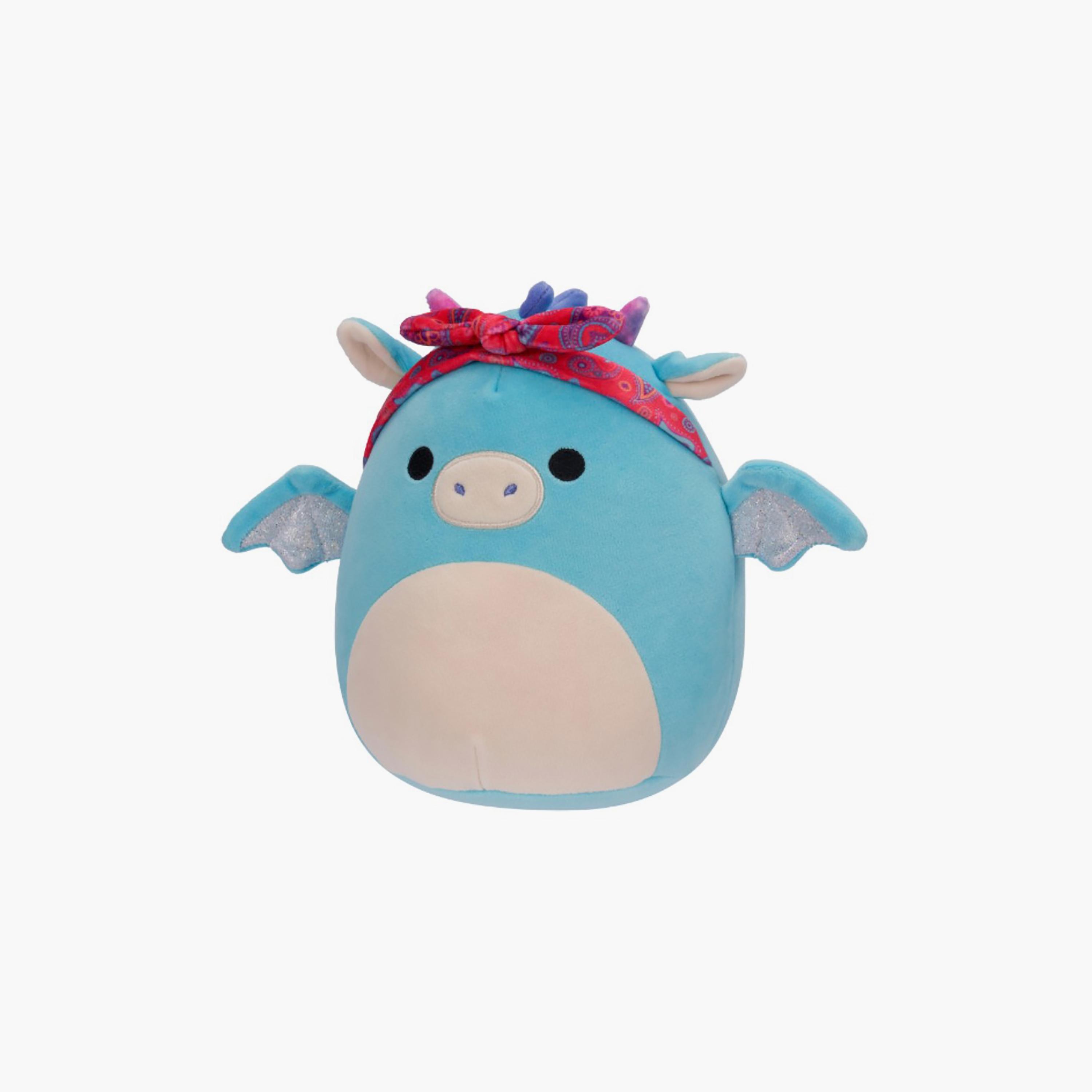 Squishmallows 7.5'' Tatiana the Dark Teal Dragon W/Bandana Plush Toy-toys-plushsofttoys-animals-image-2