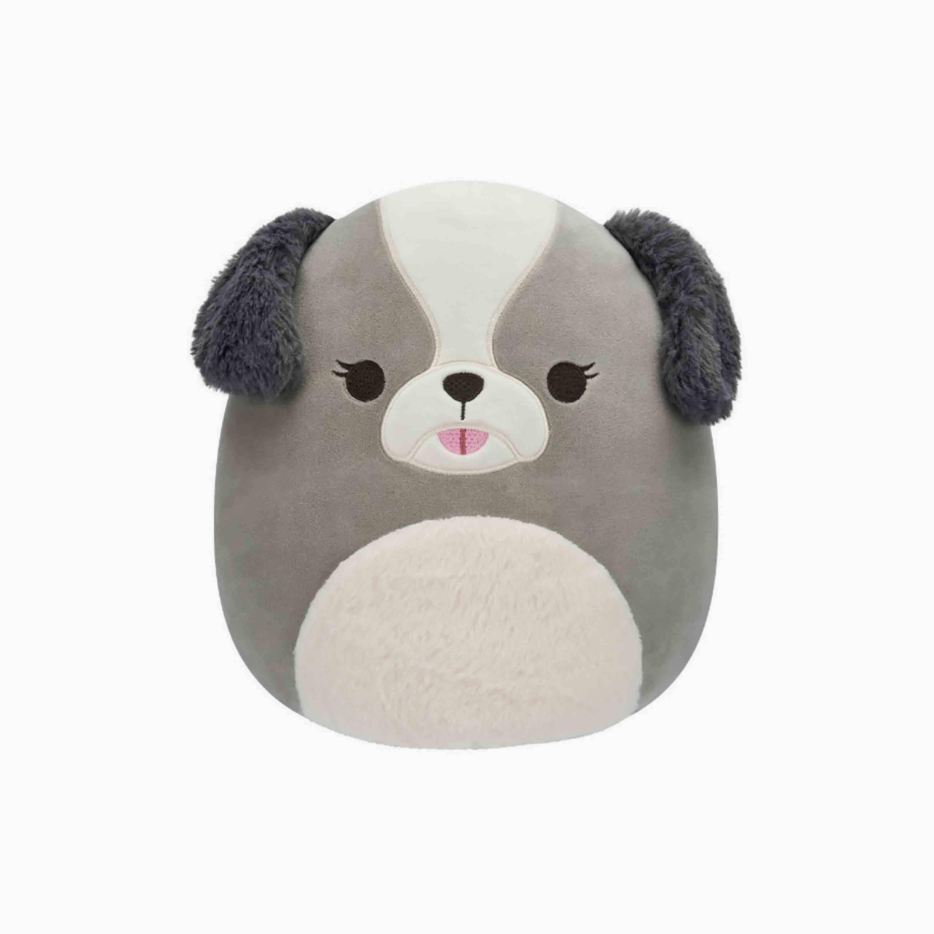 لعبة مالو باللون الرمادي شيه تزو القطيفة مقاس 12 بوصة من سكويشمالوز-toys-plushsofttoys-animals-image-1