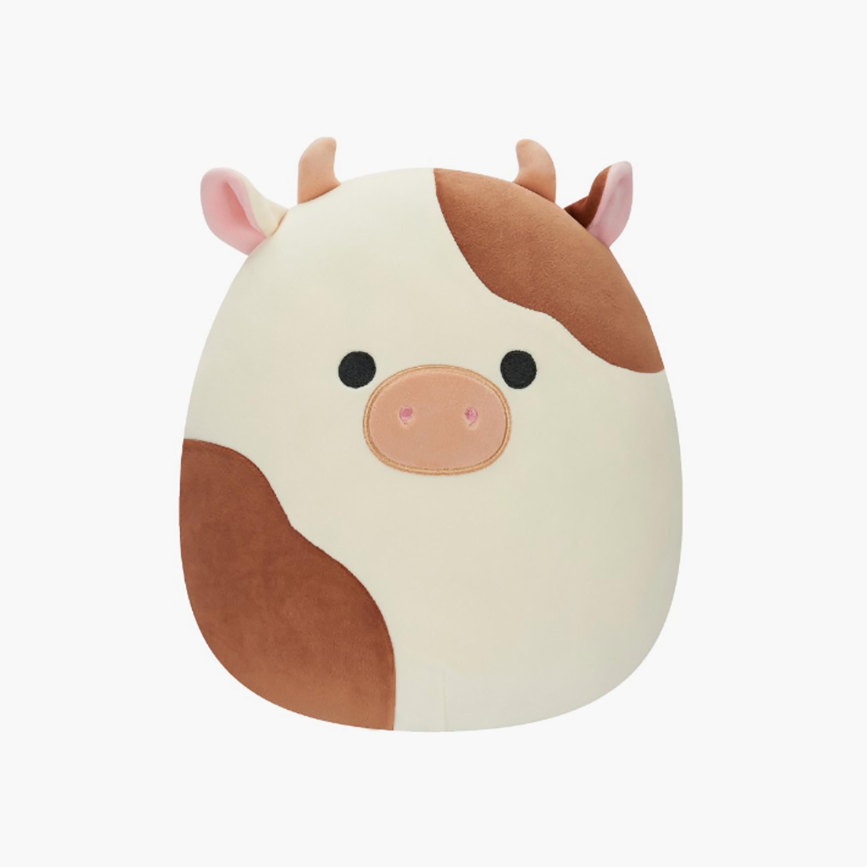 لعبة روني البقرة البنية والبيضاء القطيفة مقاس 12 بوصة من سكويشمالوز-toys-plushsofttoys-animals-image-1