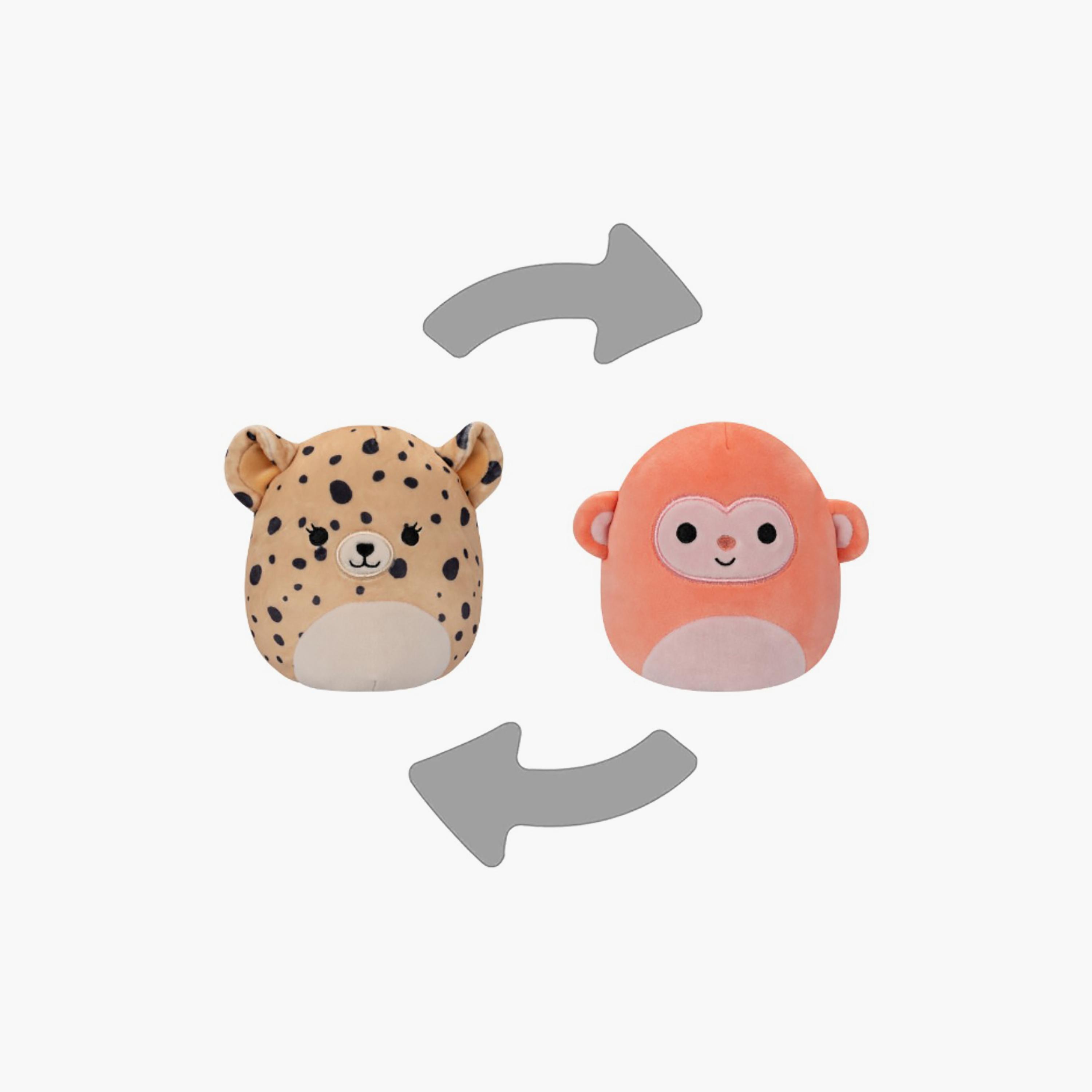 Squishmallows 5'' Flipamallows - Lexie the Brown Cheetah/Elton the Orange Monkey Plush Toy-toys-plushsofttoys-animals-image-1