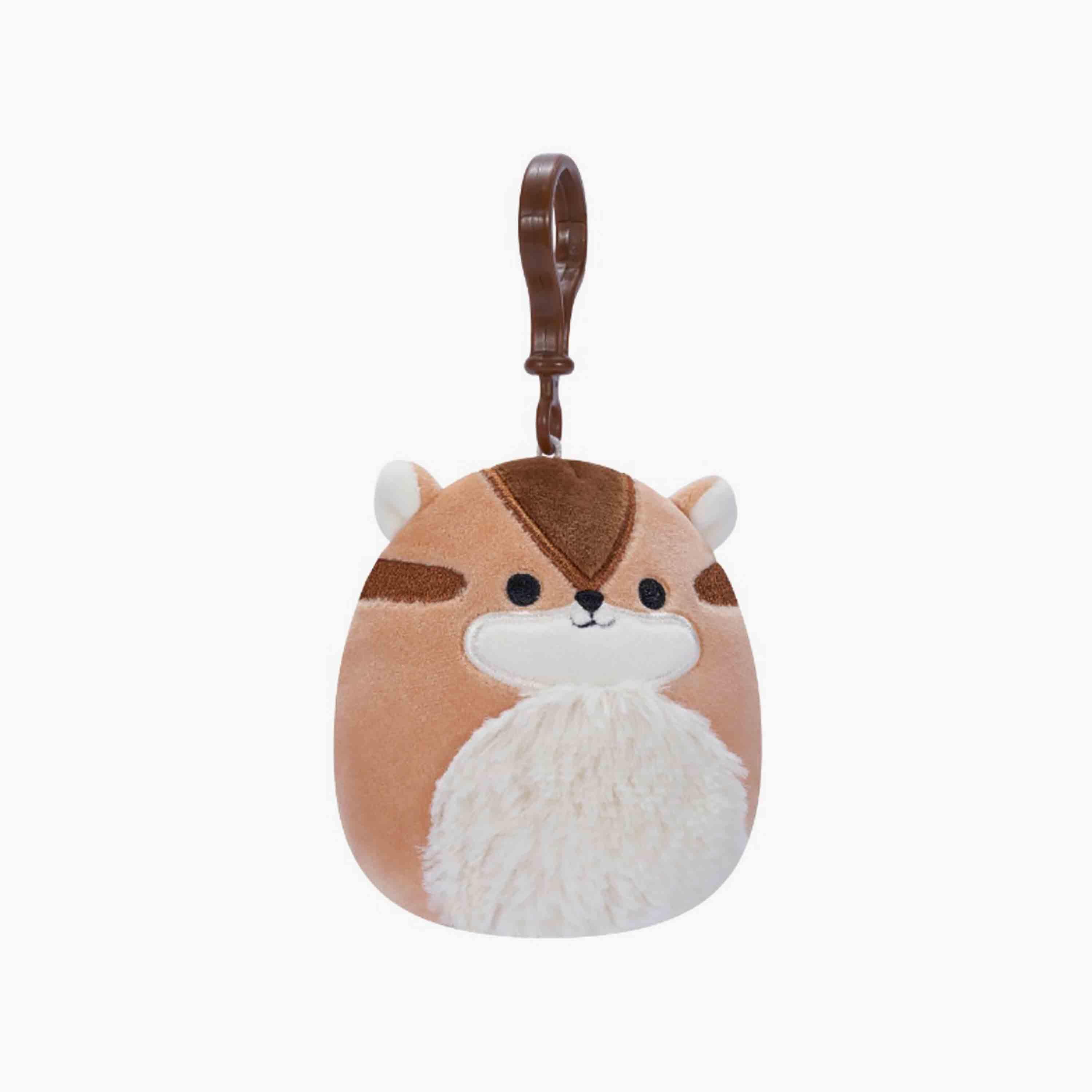لعبة ميلزي ذا تشيبمنك البني بمشبك القطيفة مقاس 3.5 بوصة من سكويشمالوز-toys-plushsofttoys-animals-image-2