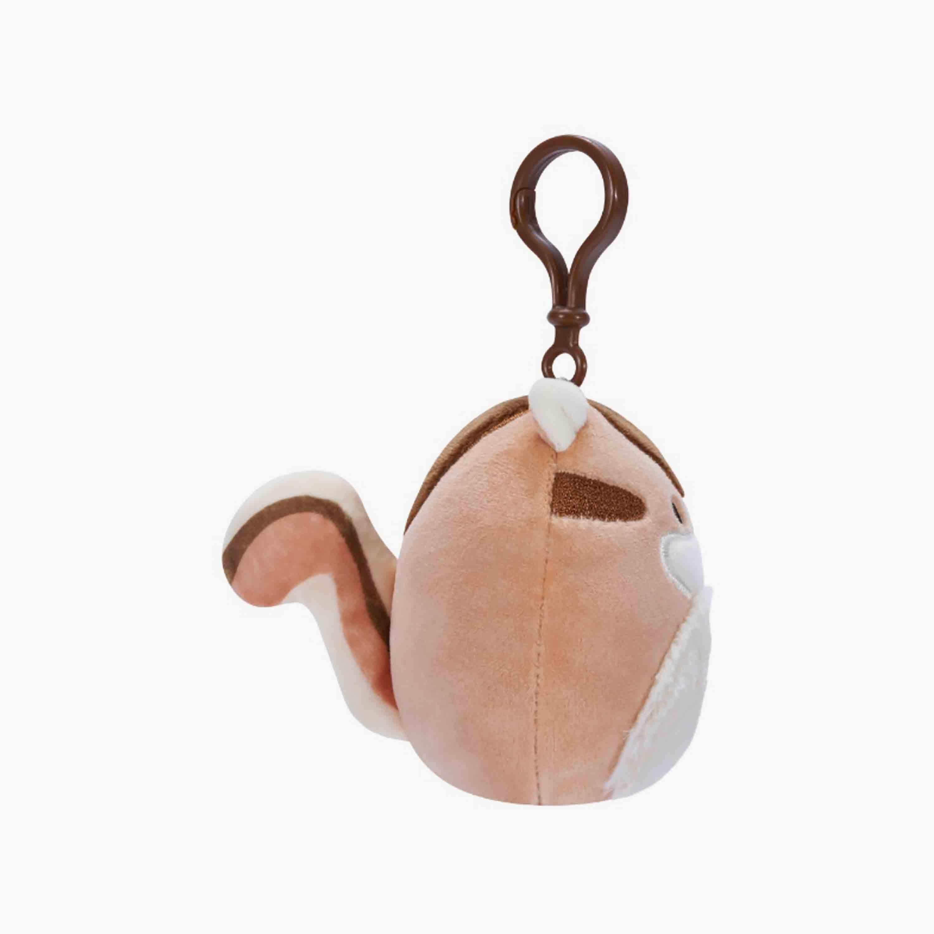 لعبة ميلزي ذا تشيبمنك البني بمشبك القطيفة مقاس 3.5 بوصة من سكويشمالوز-toys-plushsofttoys-animals-image-3